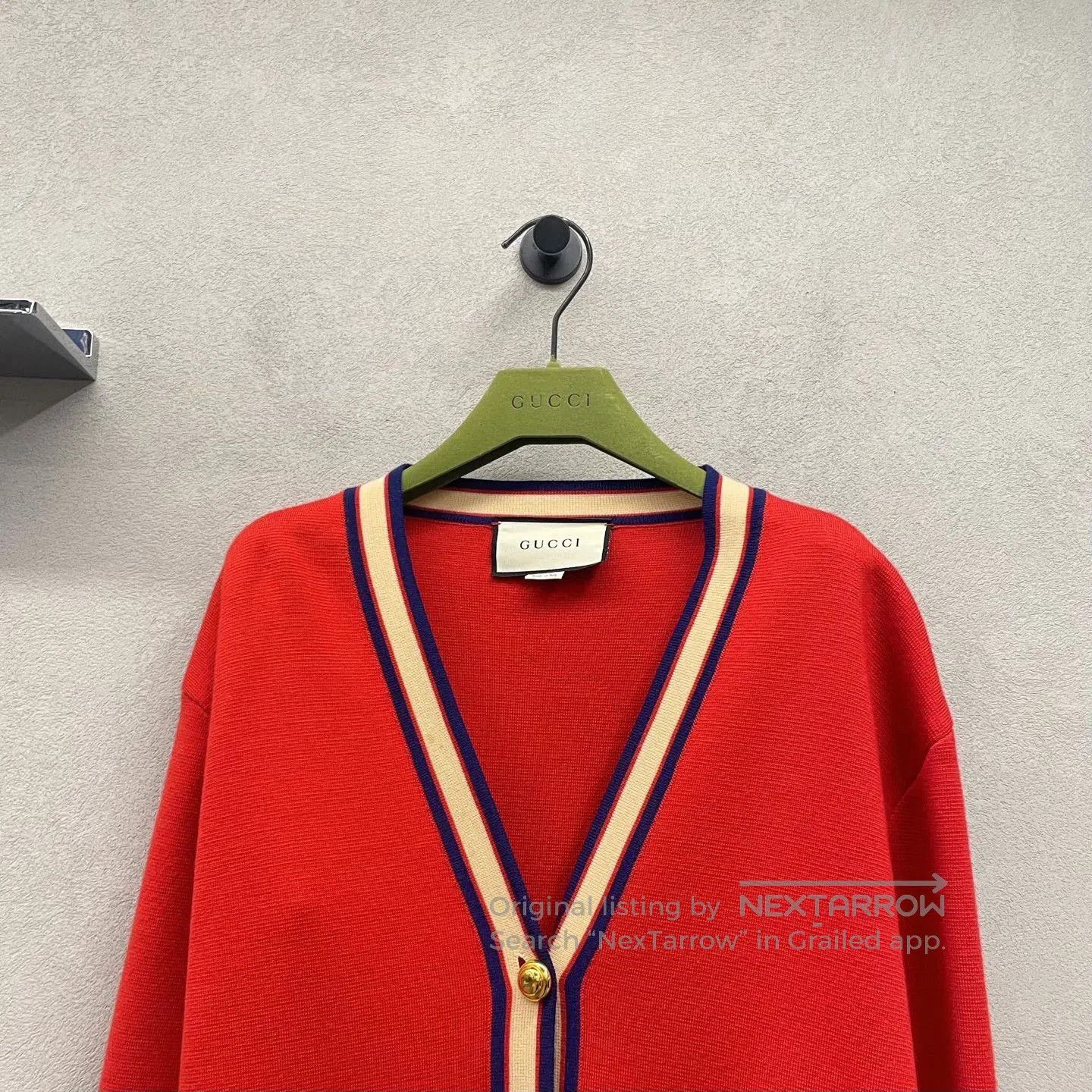 Gucci Gucci Red Knit Cardigan XXS. Size XXS / US 00 / IT 34 - 4 Thumbnail