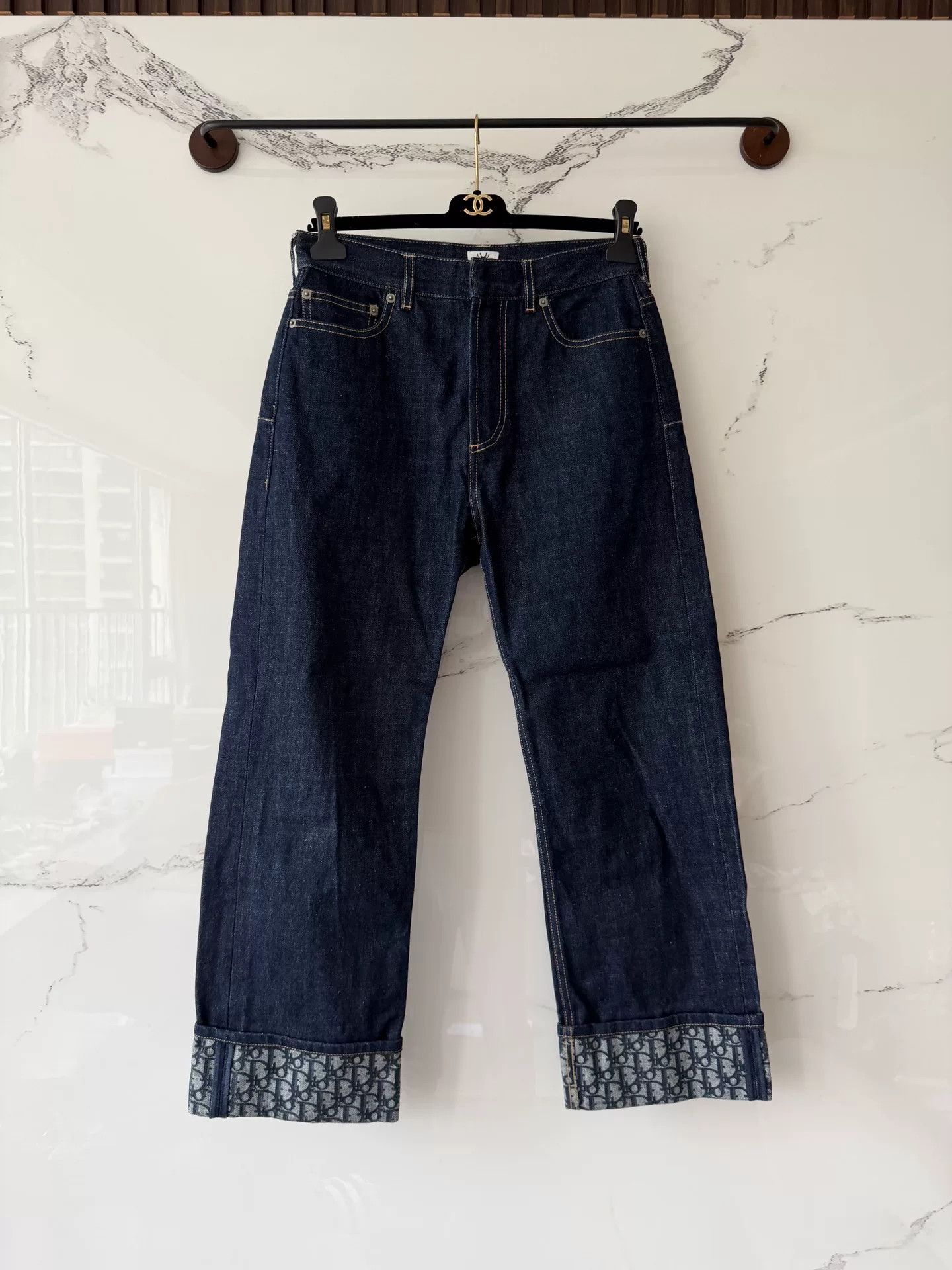 Dior dior blue printed denim pants Size US 36 / EU 52 - 1 Thumbnail