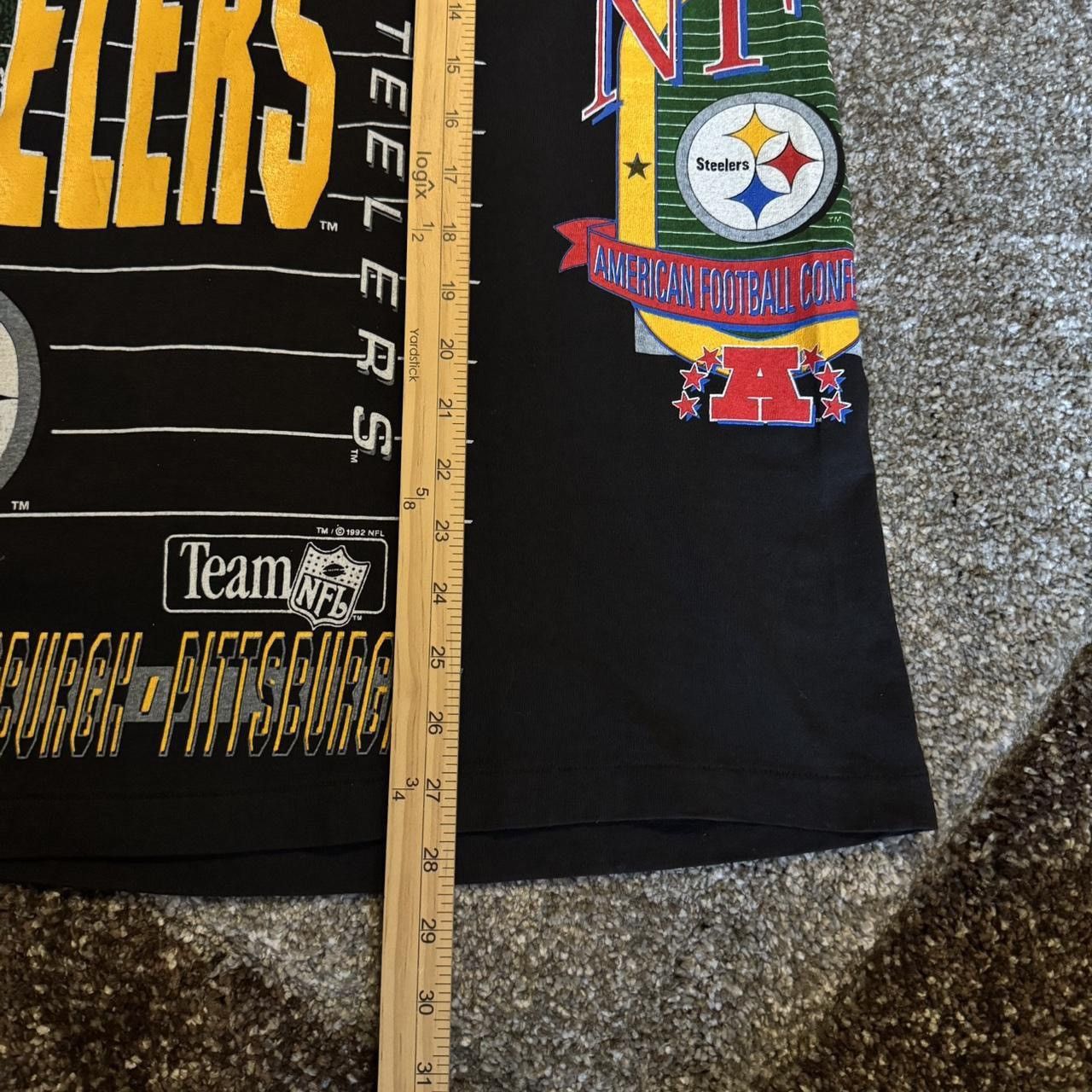 Salem Sportswear Vintage 1992 Pittsburg Steelers Wrap around tee Size US L / EU 52-54 / 3 - 3 Thumbnail