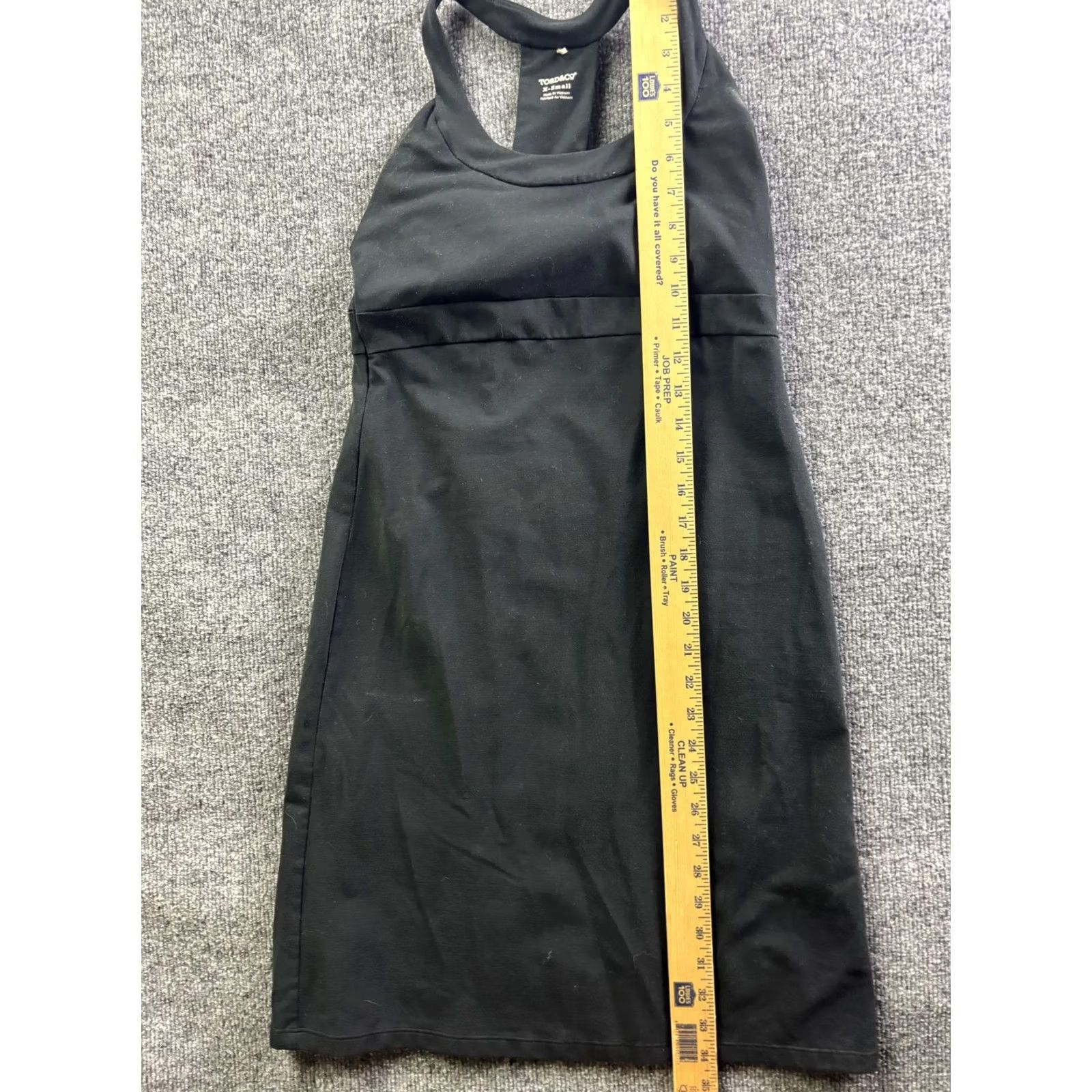 Toad&Co Toad&Co Tank Dress Womens XS Black Racerback Scoop Neck Short Casual Travel Size 40" / US 18 - 5 Thumbnail