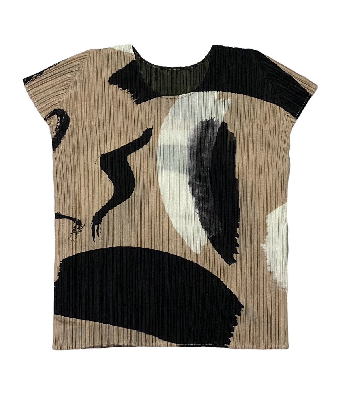 Pleats Please Issey Miyake Pleats Please Issey Miyake Pleated Abstract Print Plisse Top Size M / US 6-8 / IT 42-44 - 1 Thumbnail