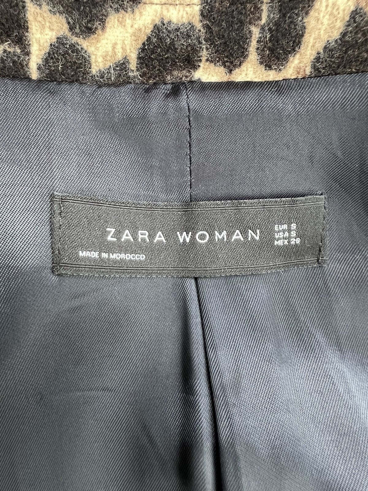 Zara ZARA Leopard Print Faux Suede Jacket Size S / US 4 / IT 40 - 10 Thumbnail
