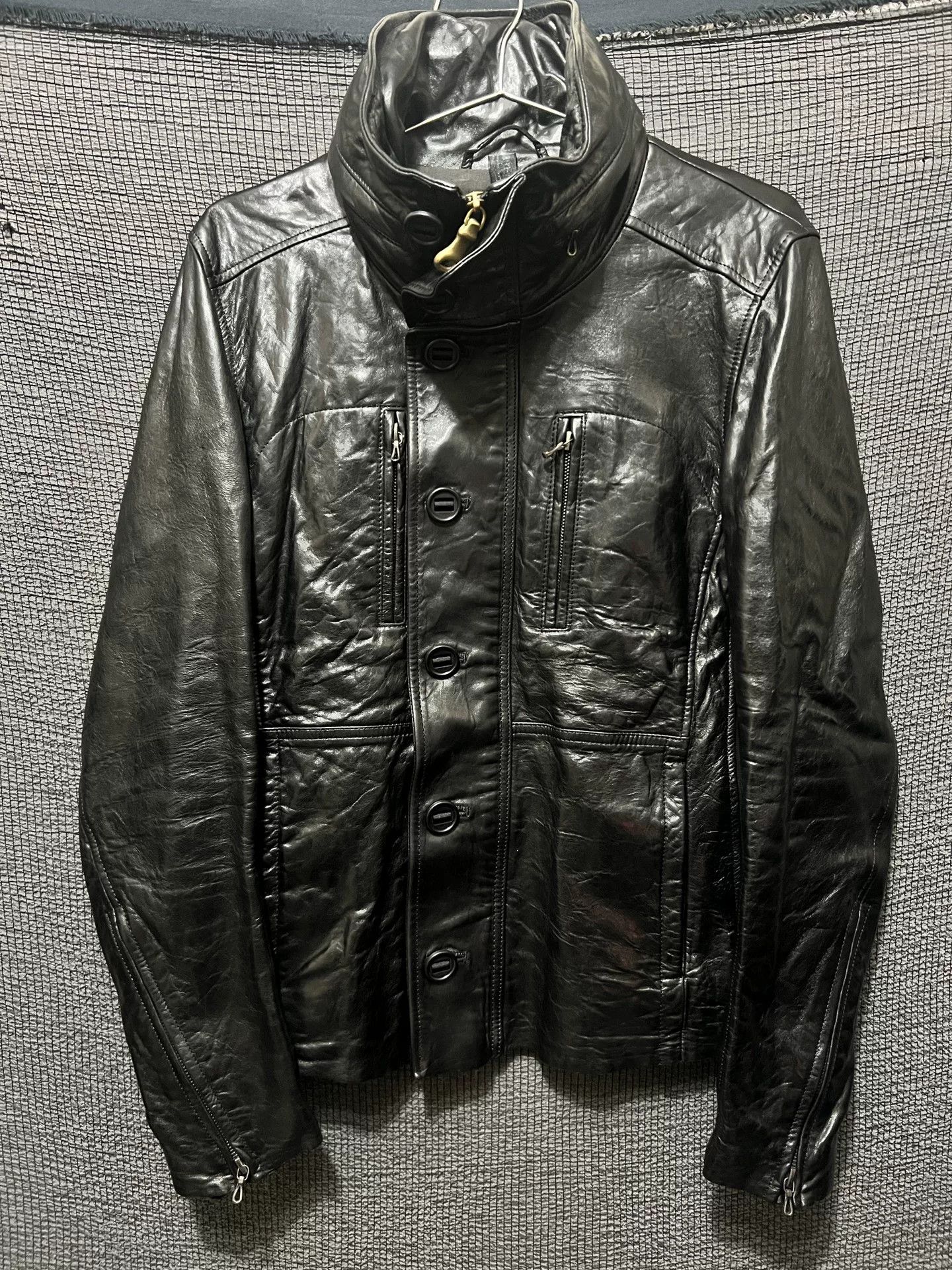 Other Kyoji Maruyama Dark Avant-Garde Leather Jacket Size US S / EU 44-46 / 1 - 1 Thumbnail