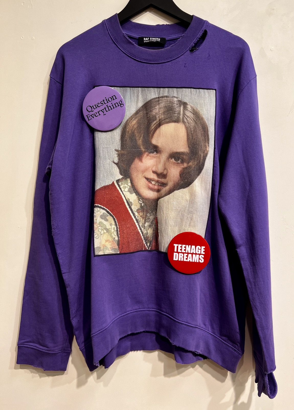 Raf Simons RAF SIMONS 2021SS patchwork sweatshirt Size US L / EU 52-54 / 3 - 1 Thumbnail