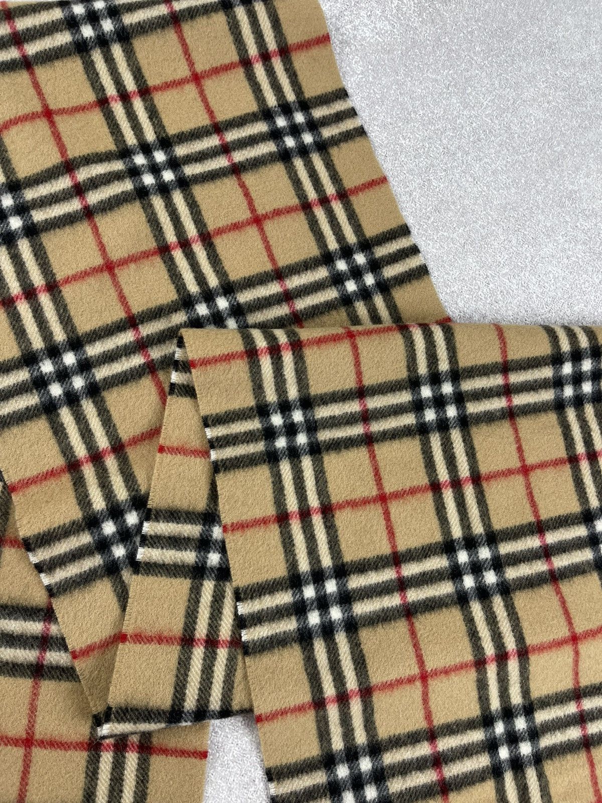 Burberry × Vintage Vintage Burberry Lambswool Scarf Muffler Novacheck Size ONE SIZE - 3 Thumbnail