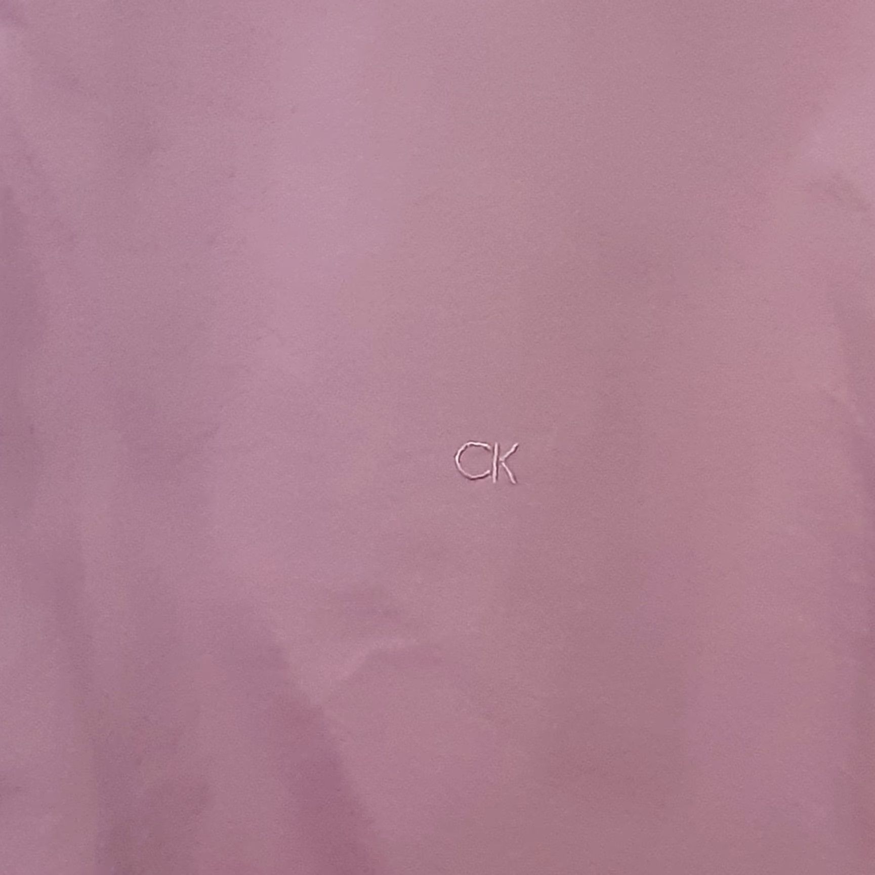 Calvin Klein Calvin Klein Dress Shirt Adult Mens L Purple Slim Stretch Collar Long Sleeve Button Solid 16 Neck Spread Wedding Modern American Styles Size 42R - 2 Thumbnail