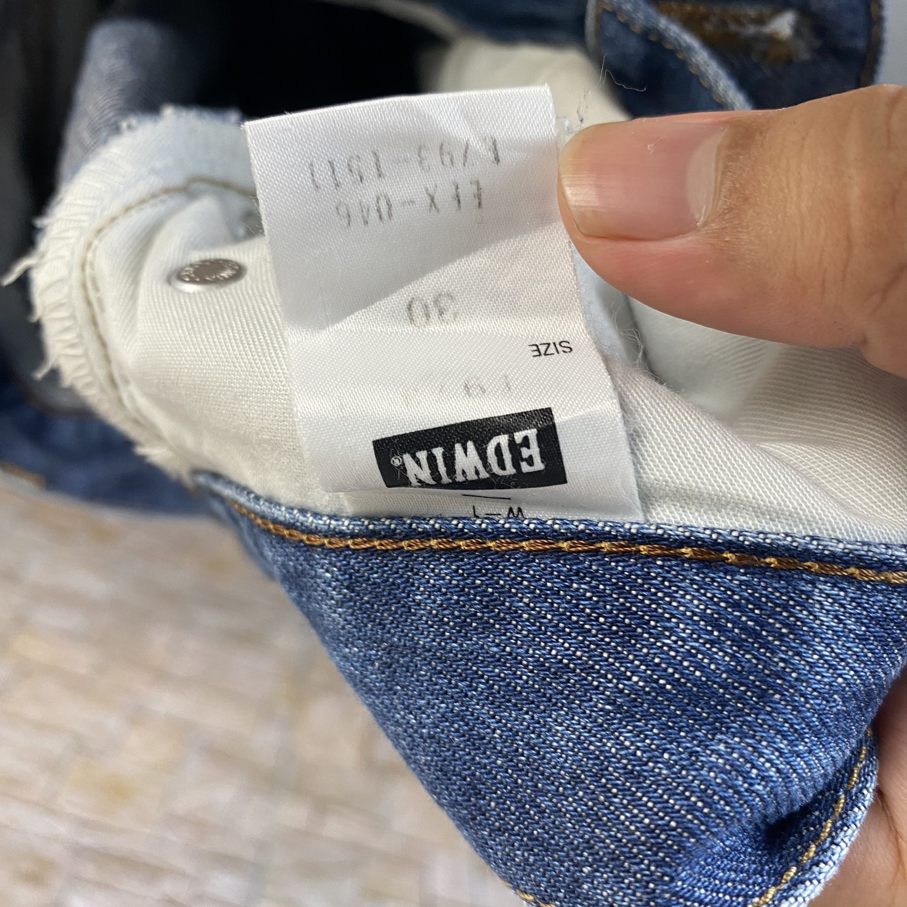 Edwin Edwin vintage Blue Denim Pants #7595 Size US 30 / EU 46 - 20 Thumbnail