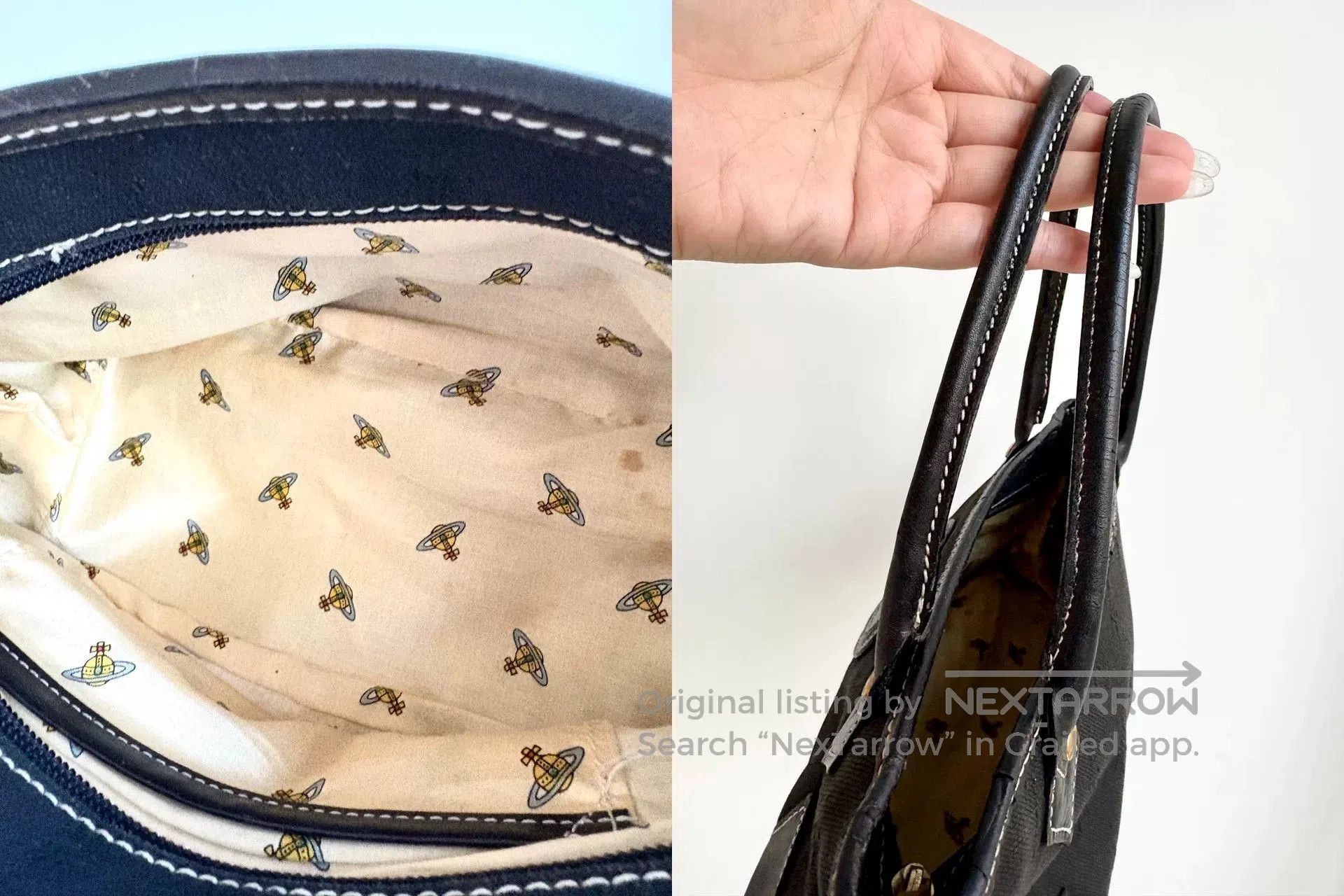 Vivienne Westwood Vivienne Westwood Vintage Saturn Logo Handbag. Size ONE SIZE - 8 Thumbnail