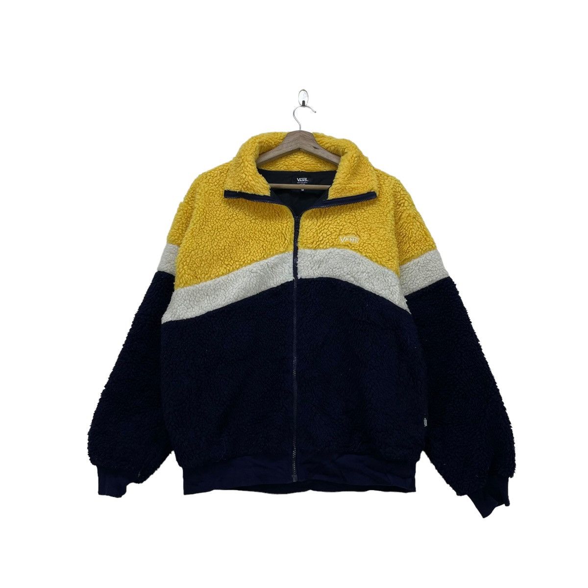 Vans 💥Vtg Vans Deep Pile Colourblock Jacket Size US M / EU 48-50 / 2 - 2 Thumbnail