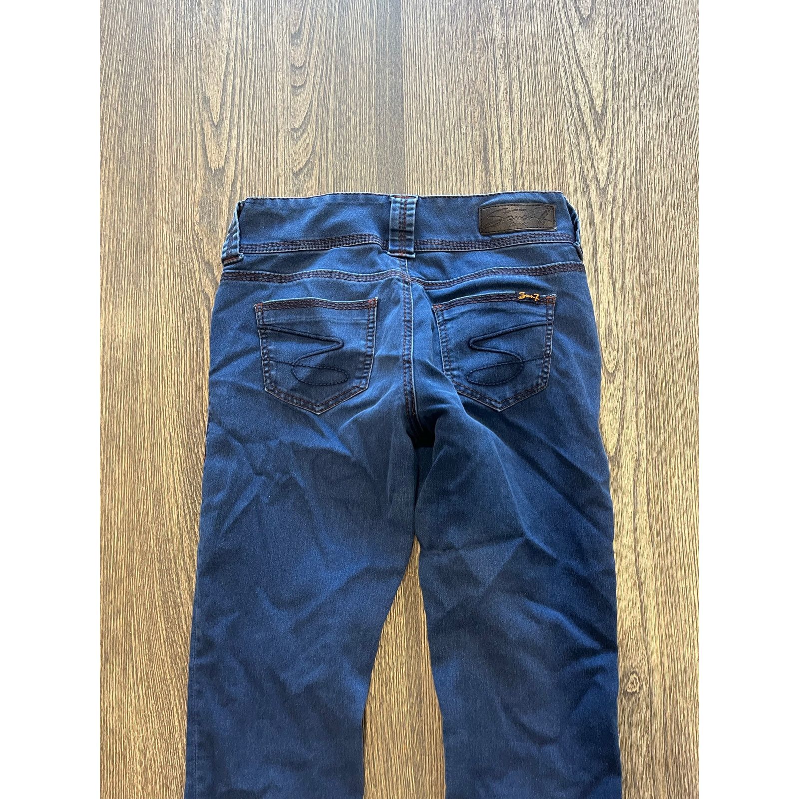 Seven 7 Seven7 Legging Jeans Mid Rise Denim Stretch Blue Size 4P Size 27" / US 4 / IT 40 - 9 Thumbnail