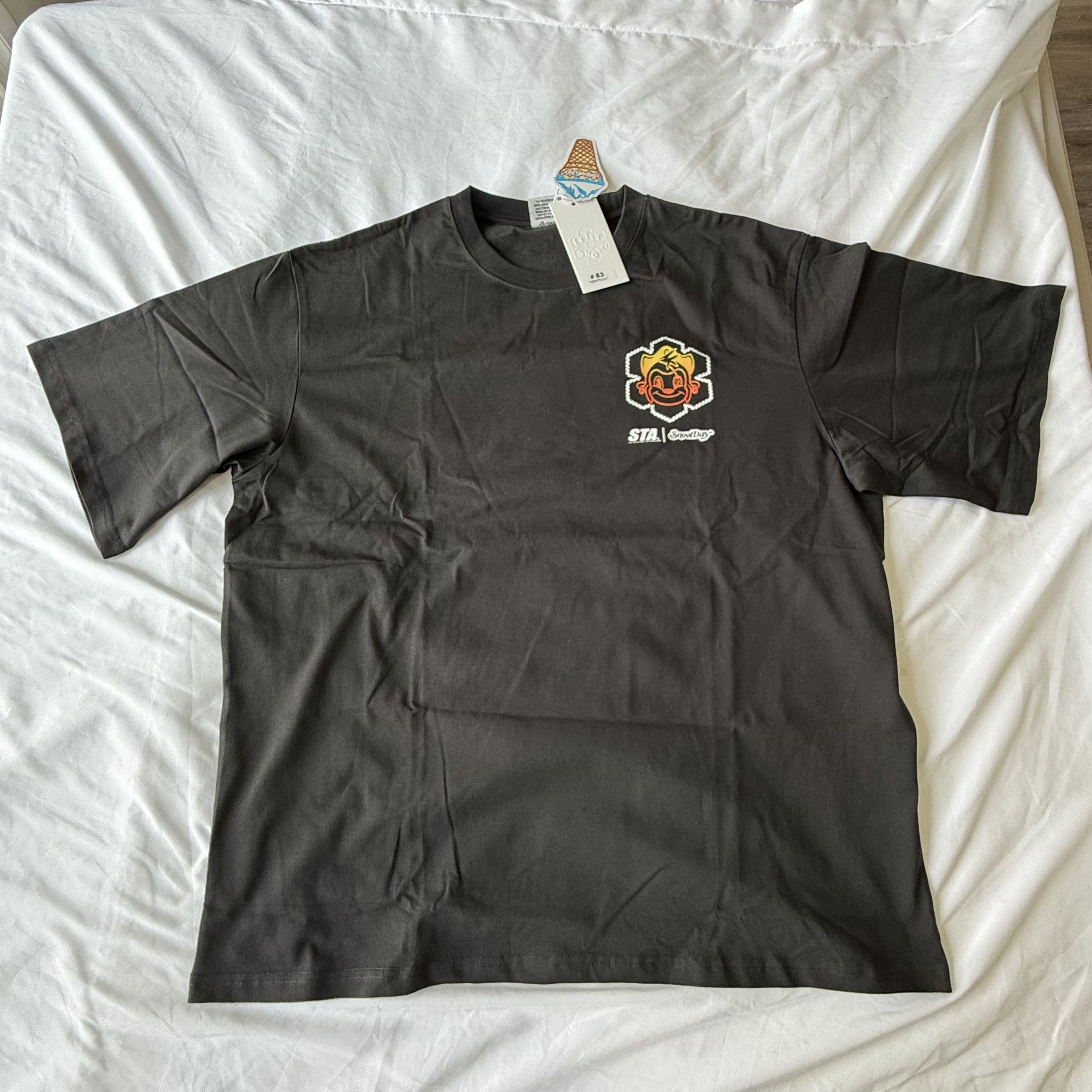 Snowday SnowDay x STA Mens Graphic T-Shirt Black Flame Star XXL Size US XXL / EU 58 / 5 - 7 Thumbnail