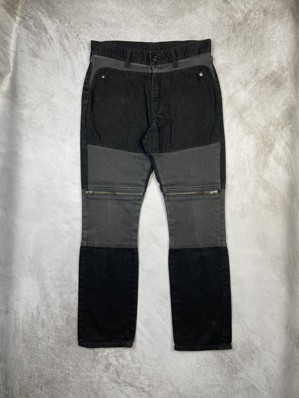 N.Hoolywood SS13 N.Hollywood Panelled Multi Washed Denim Size US 28 / EU 44 - 4 Thumbnail