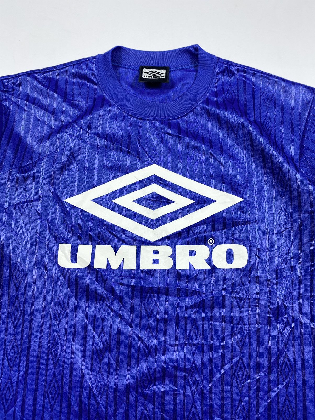 Umbro × Vintage Vintage Umbro Jersey Big Logo Blue Size US M / EU 48-50 / 2 - 2 Thumbnail
