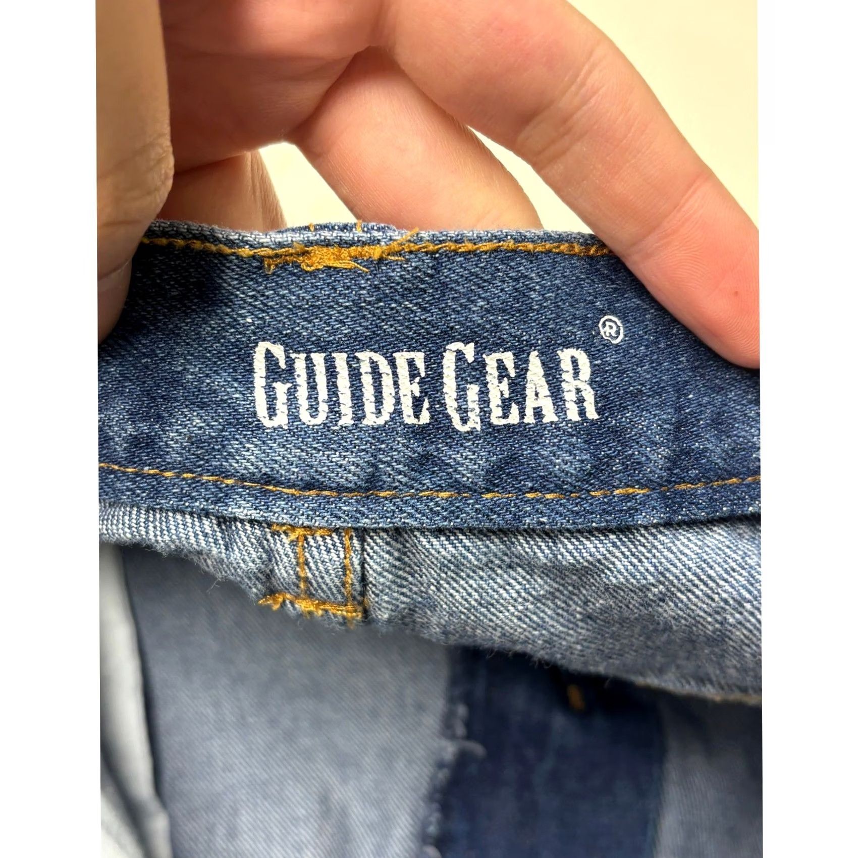 Doublet Guide Gear Jeans Mens 32x30 Blue Denim Double Knee Relaxed Straight 90s Grunge Workwear Size US 32 / EU 48 - 7 Thumbnail