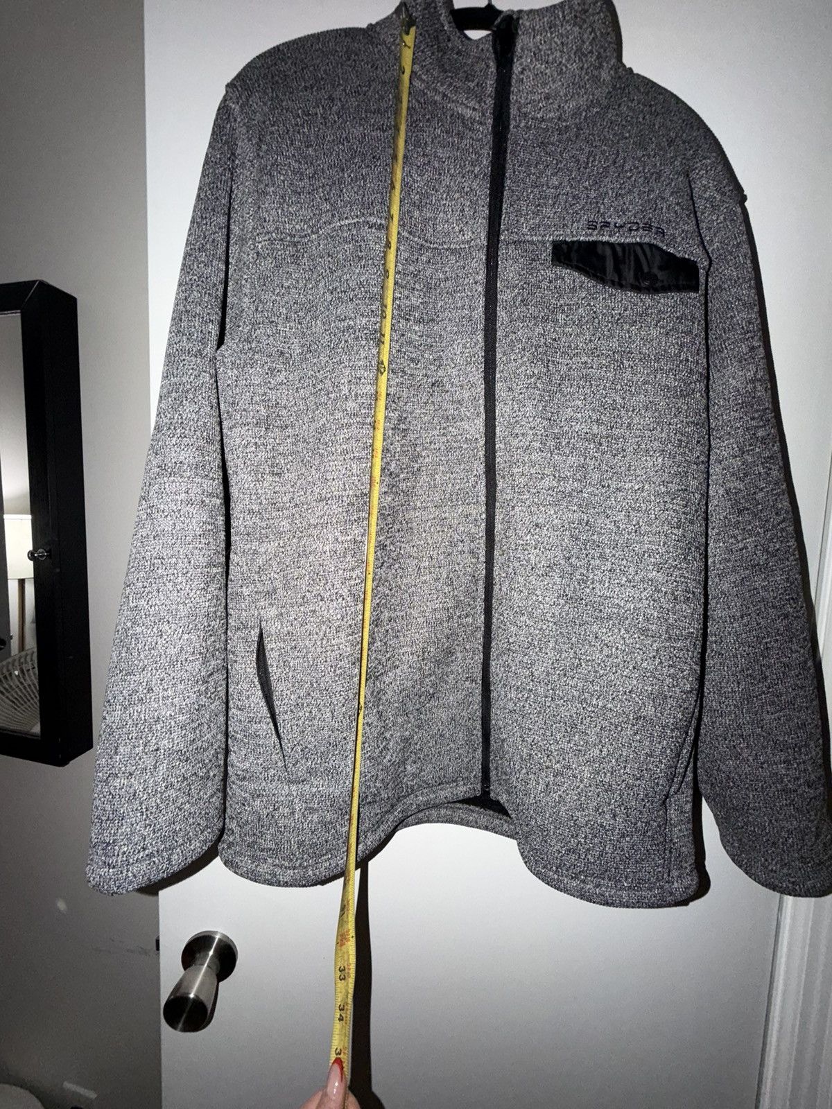 Spyder Spyder Men’s Constant Full Zip Sweater Fleece Jacket Gray XL Size US XL / EU 56 / 4 - 10 Thumbnail