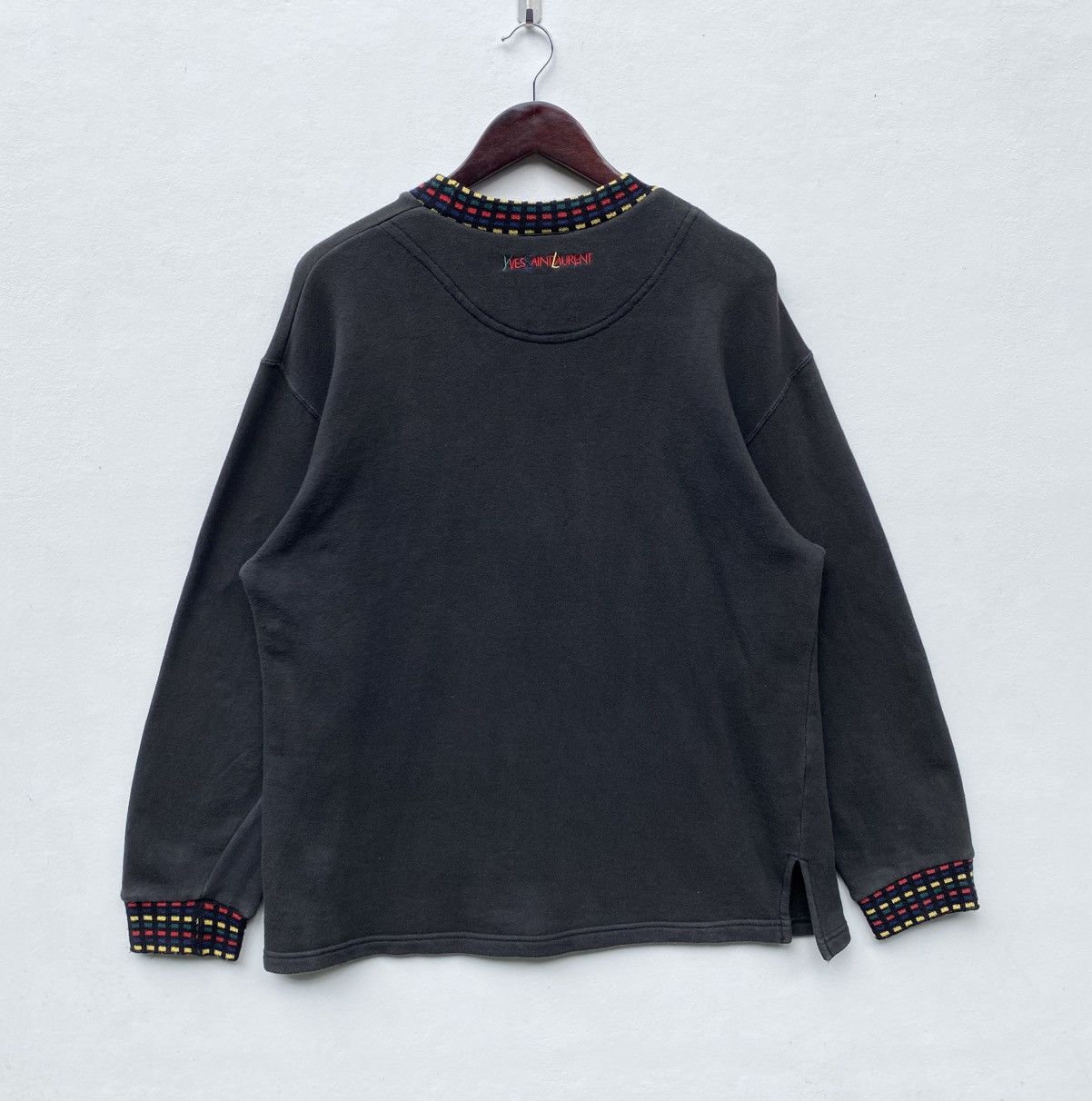 Yves Saint Laurent Vintage Yves Saint Laurent Sweatshirt Embroidery Logo YSL Size US L / EU 52-54 / 3 - 2 Thumbnail