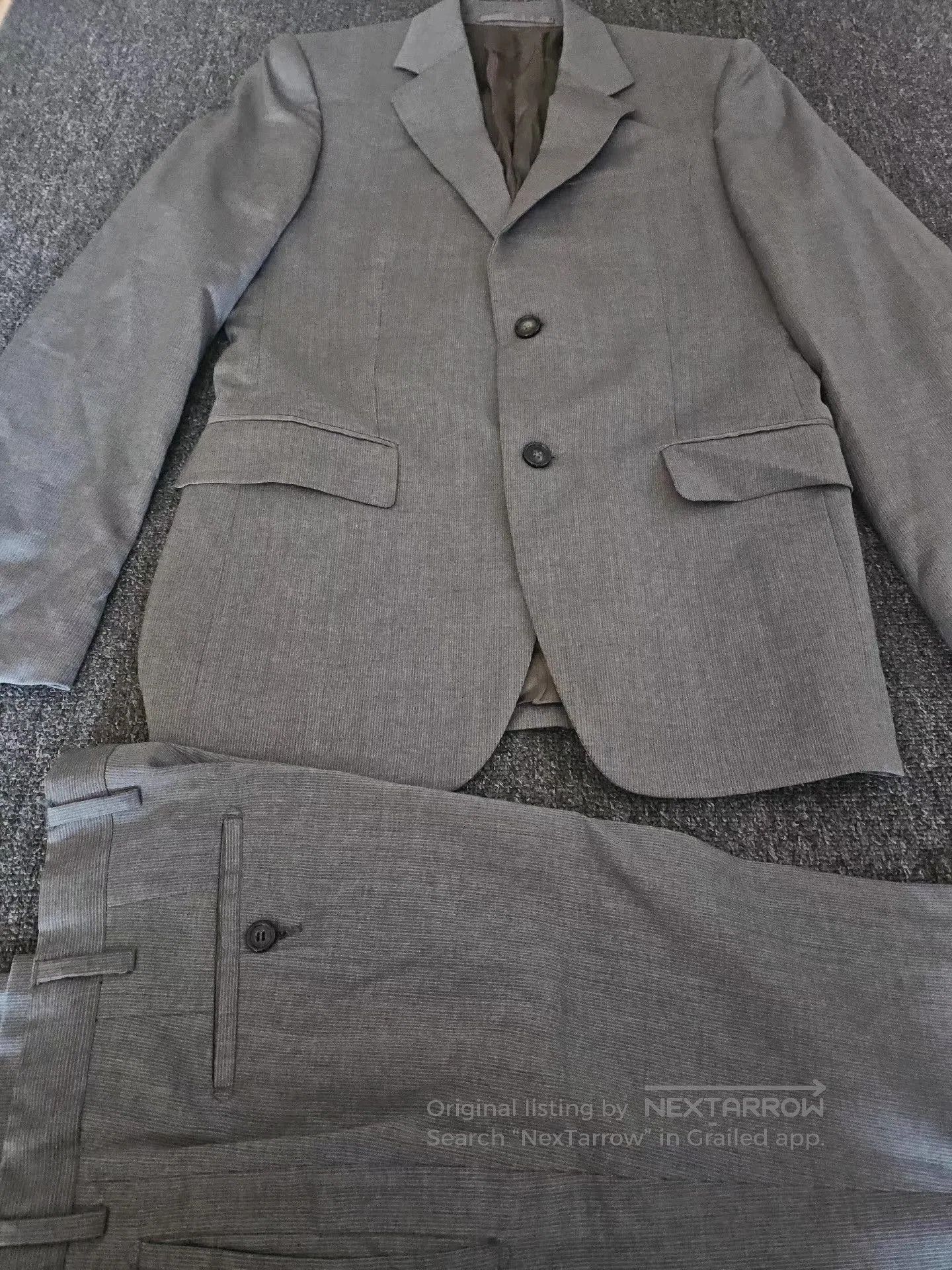 Prada Gray Two-Piece Suit Set. Size US M / EU 48-50 / 2 - 2 Thumbnail
