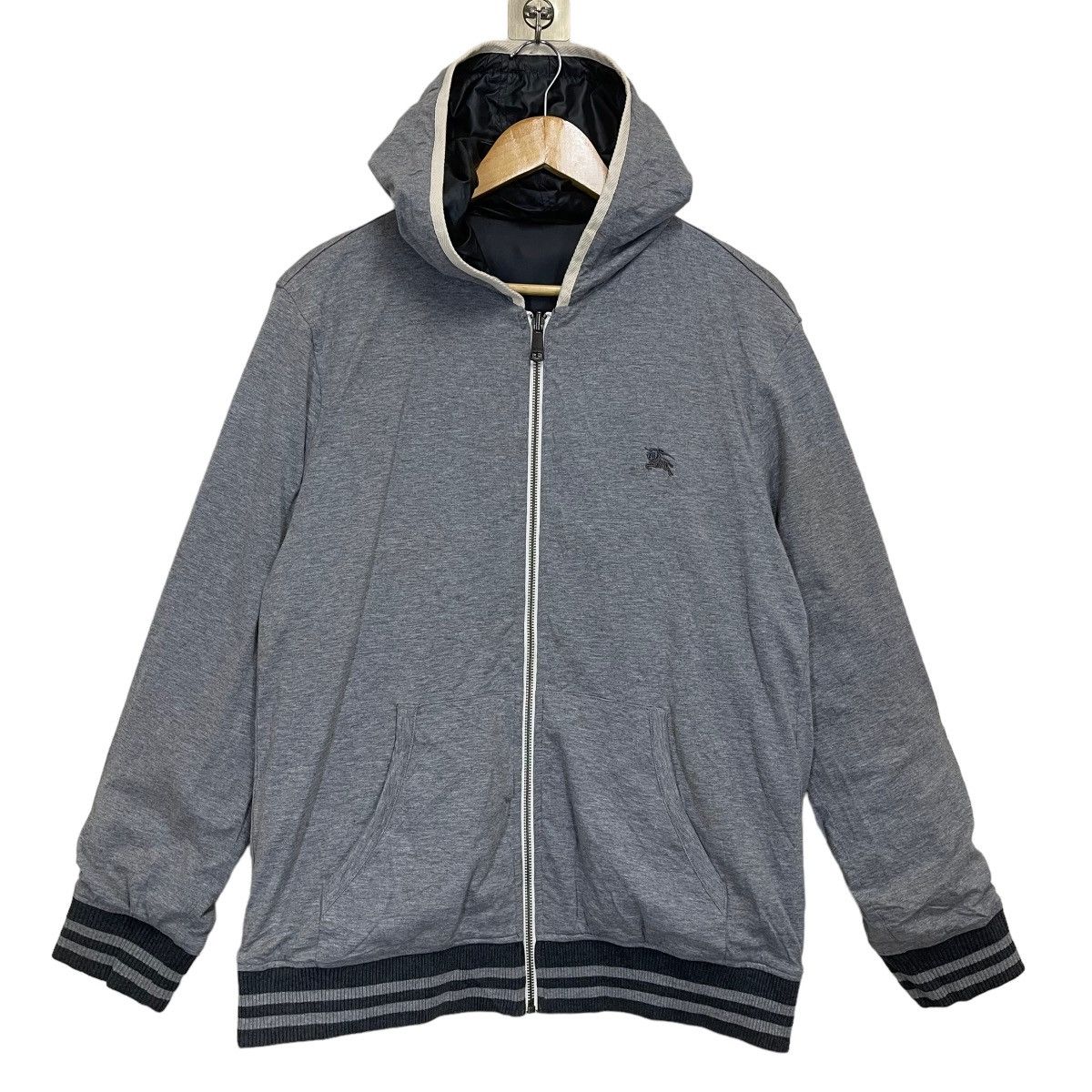 Burberry × Designer Vintage Burberry Black Label Reversible Hoodie Size US M / EU 48-50 / 2 - 3 Thumbnail