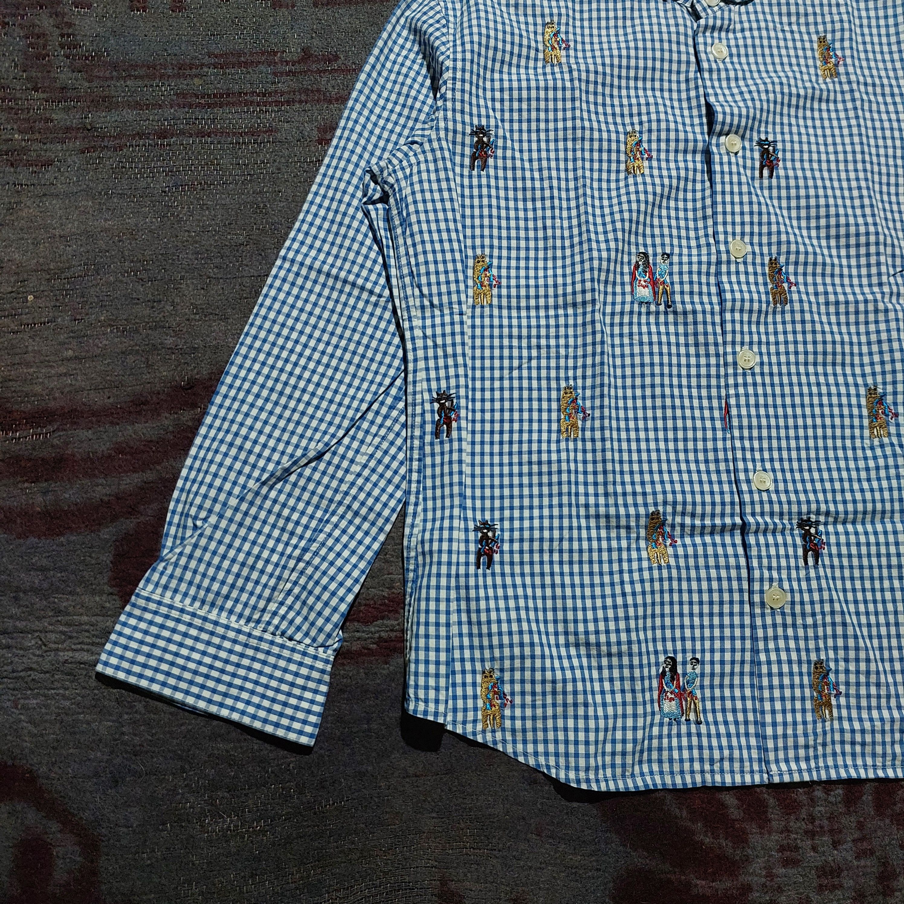 Ne-Net Ne-Net checkered plaid blue L/s shirt Size US M / EU 48-50 / 2 - 5 Thumbnail