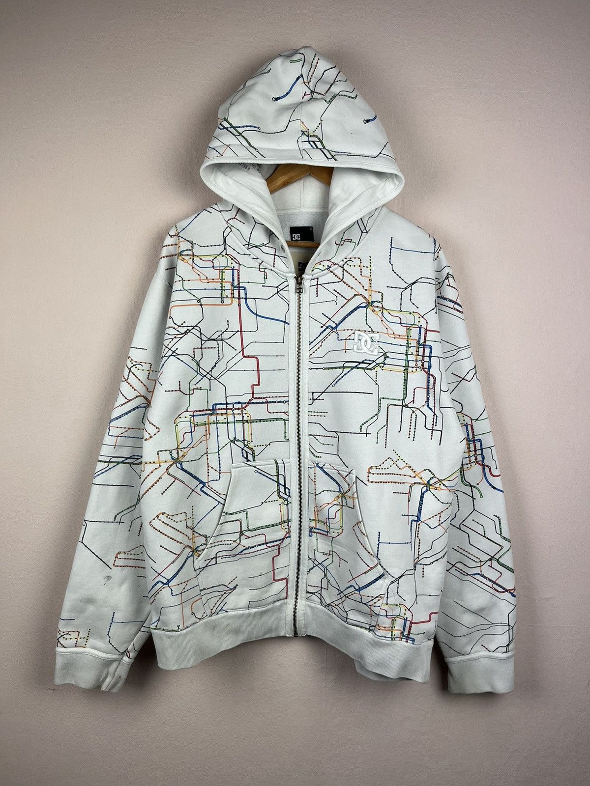 DC DC Shoes Spec Op Subway Map All Over Print Full Zip Hoodie Size US XXL / EU 58 / 5 - 2 Thumbnail