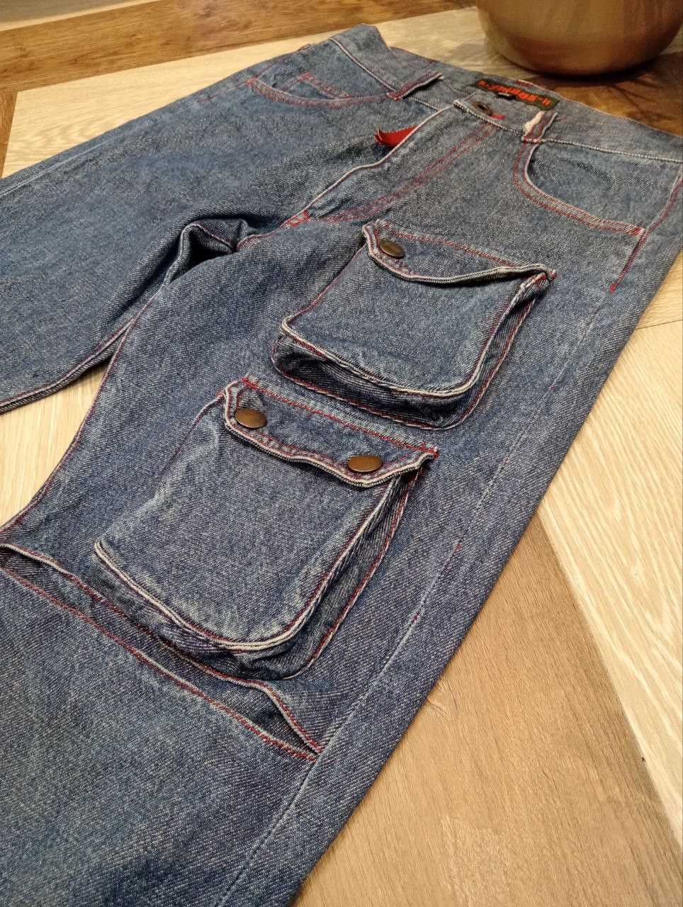 291295=Homme 291295 HOMME JAPAN 7 POCKET DENIM JEANS - SIZE 1 BLUE Size US 29 - 5 Thumbnail