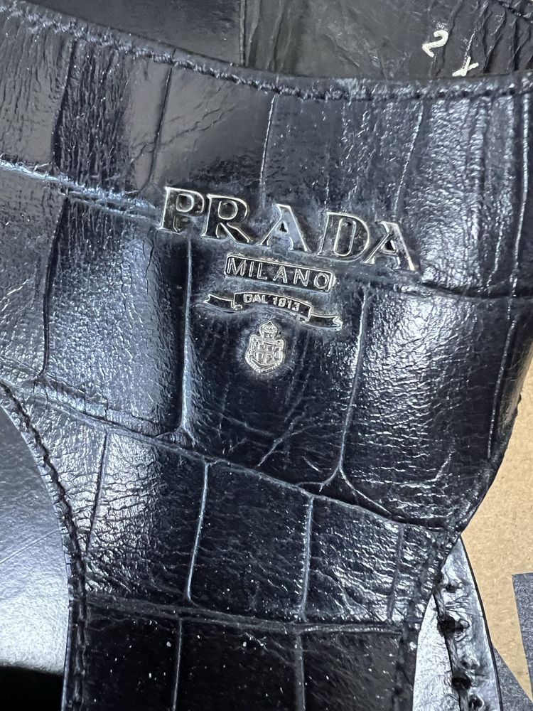 Prada Prada Leather Slip on shoes Size US 11 / EU 44 - 2 Thumbnail