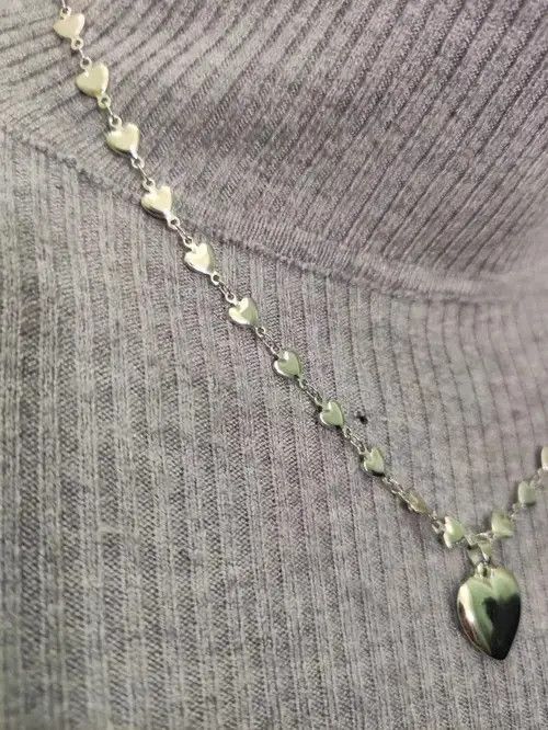 VIBE Heart Punk Necklace Chain Choker Size ONE SIZE - 3 Thumbnail