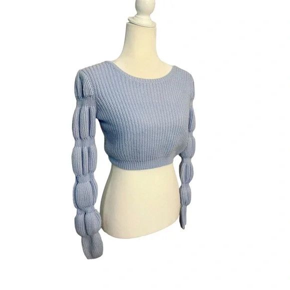 Dolls Kill Two Sugar Thrillz Tops Sheer Blouse Puff Sweater Dollskill Size S / US 4 / IT 40 - 2 Thumbnail