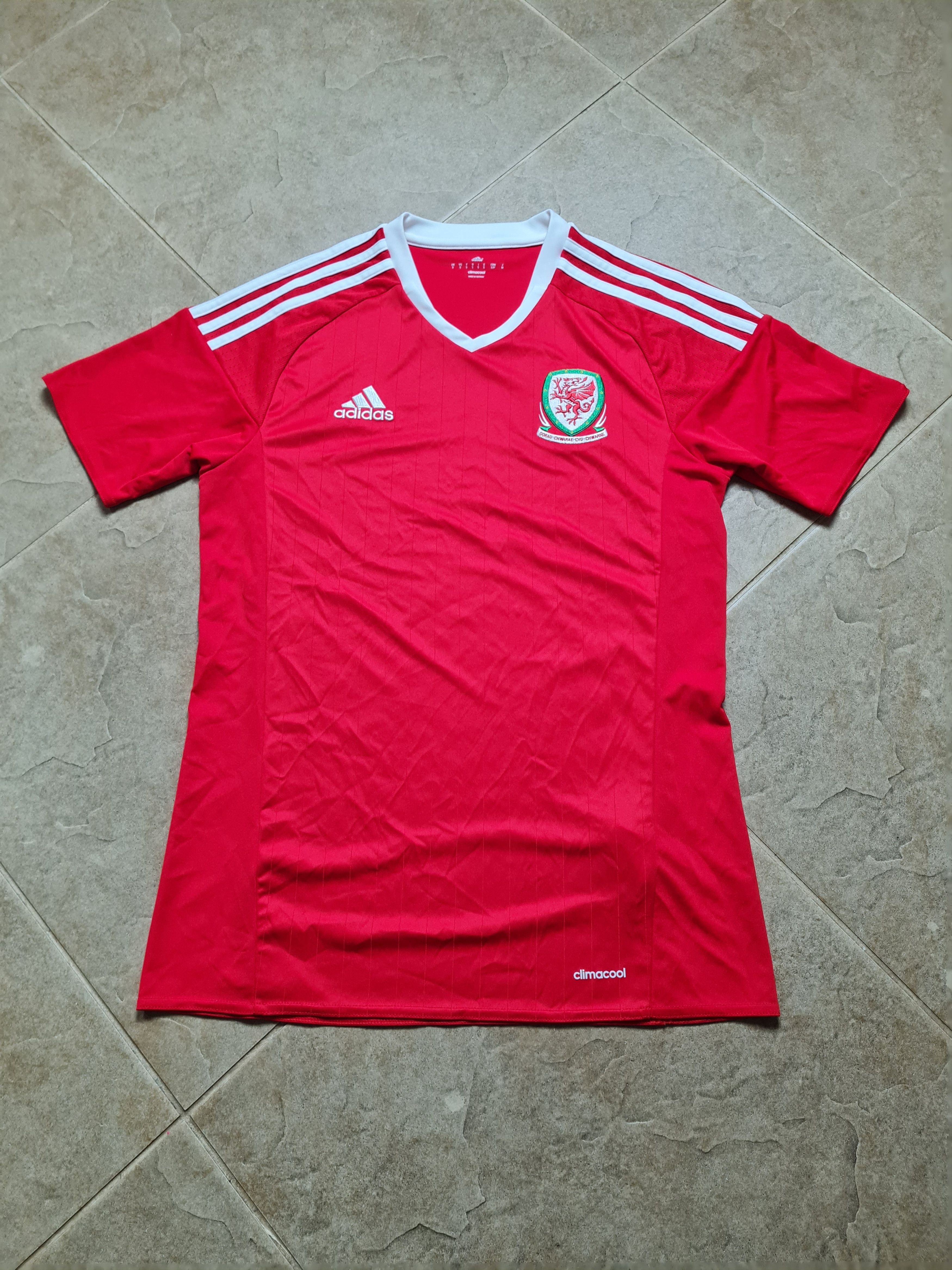 Adidas ADIDAS WALES NATIONAL TEAM 2016/2017 HOME FOOTBALL SHIRT S Size US S / EU 44-46 / 1 - 1 Thumbnail