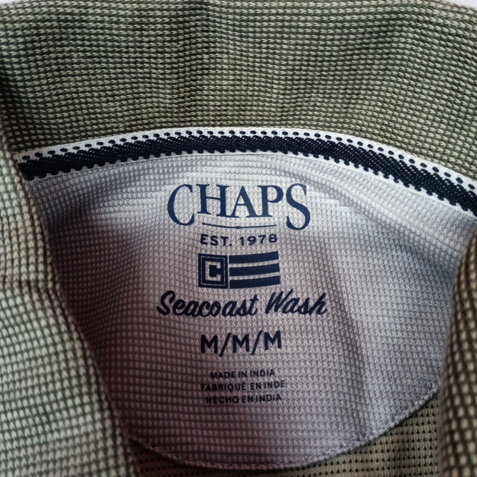 Chaps Chaps Rockland Textured Polo Shirt Men's M Lichen Green Size US M / EU 48-50 / 2 - 3 Thumbnail