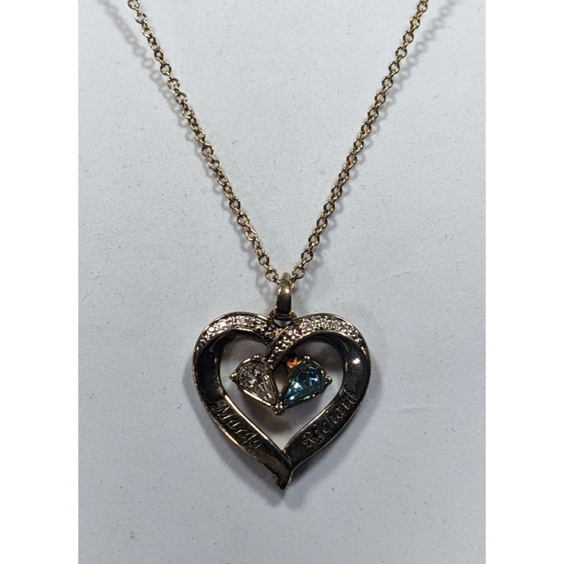 Other Danbury Mint Gold Plated Birthstone Heart Pendant Necklace Size ONE SIZE - 6 Thumbnail