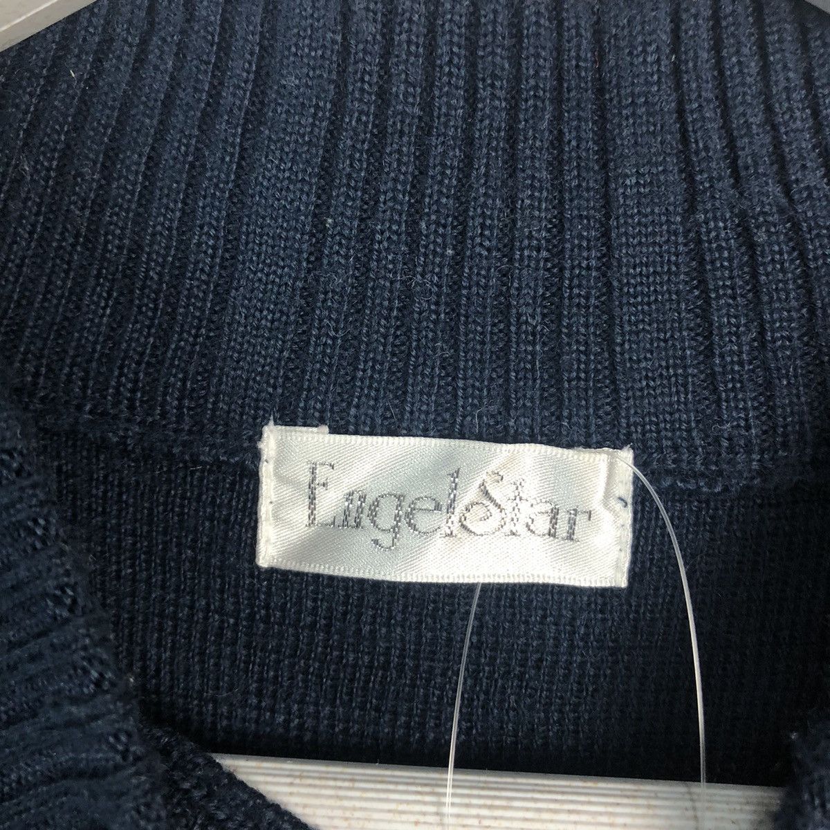 Homespun Knitwear × Japanese Brand Eagle star vintage art Black Blue Knitwear sweatshirt #A948 Size US M / EU 48-50 / 2 - 9 Thumbnail
