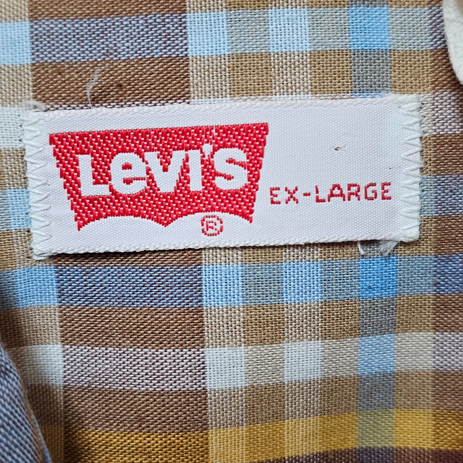 Levi's 70s Levi's Made in USA Men's Button Down Plaid Shirt Size XL Size US XL / EU 56 / 4 - 3 Thumbnail