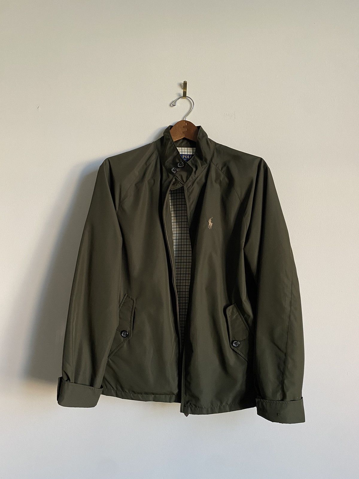 image of Vintage Polo Ralph Lauren, Bomber Jacket in Green, Men's (Size Small)