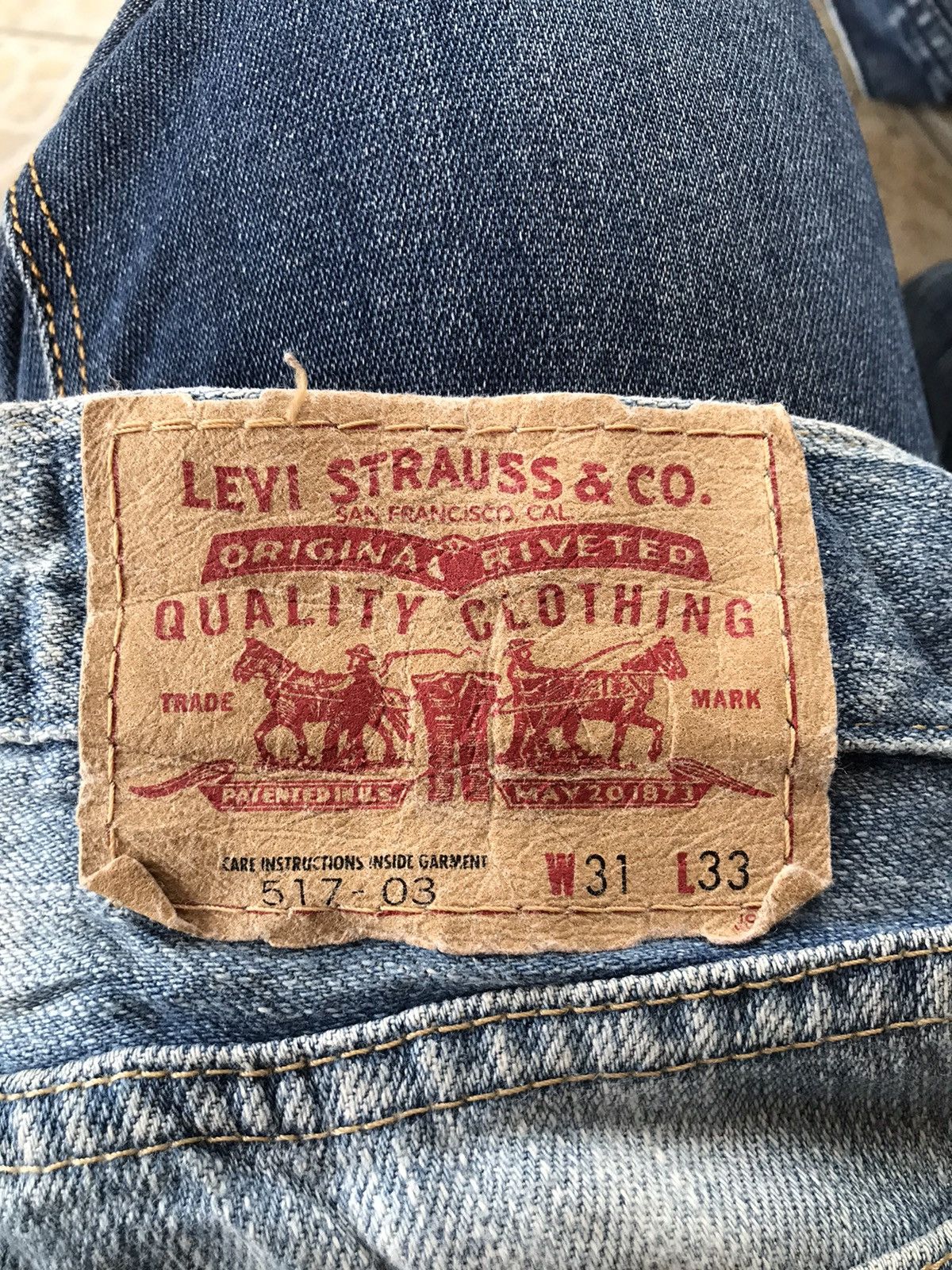 Japanese Brand × Levi's × Vintage Vintage y2k Levi’s 517 Bootcut Jeans Flare Denim 30x30.5 Size US 30 / EU 46 - 3 Thumbnail