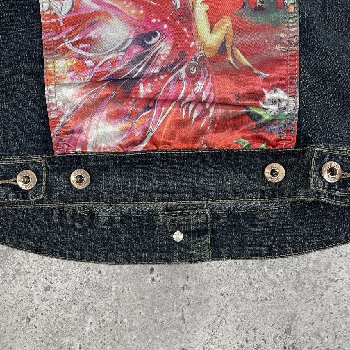 Ecko Unltd. × Vintage Vintage Ecko Red Y2K Fairy Denim Jacket Size S / US 4 / IT 40 - 9 Thumbnail