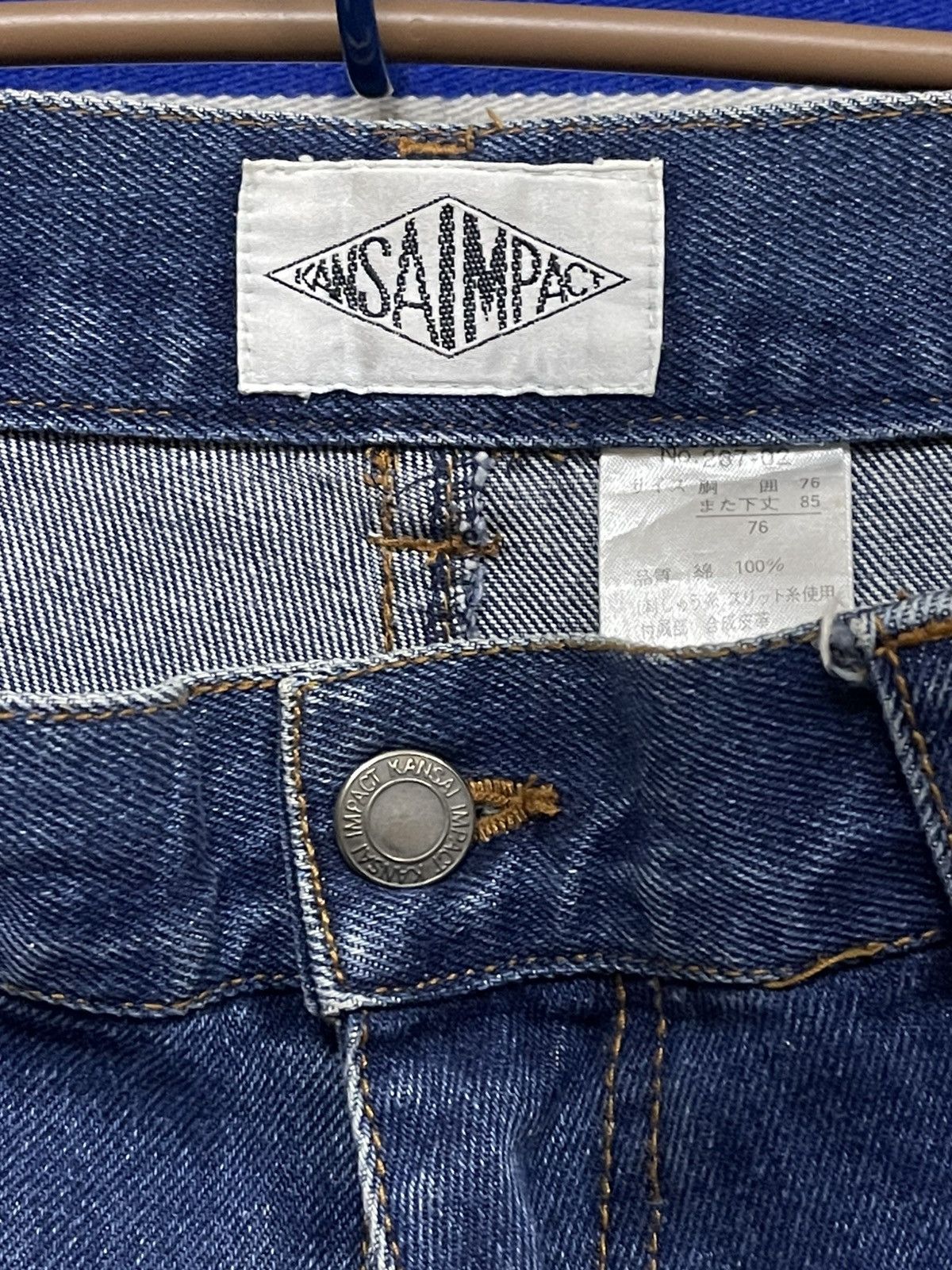Japanese Brand × Kansai Yamamoto × Vintage 🔥vintage 90s KANSAI IMPACT Denim Size US 32 / EU 48 - 4 Thumbnail
