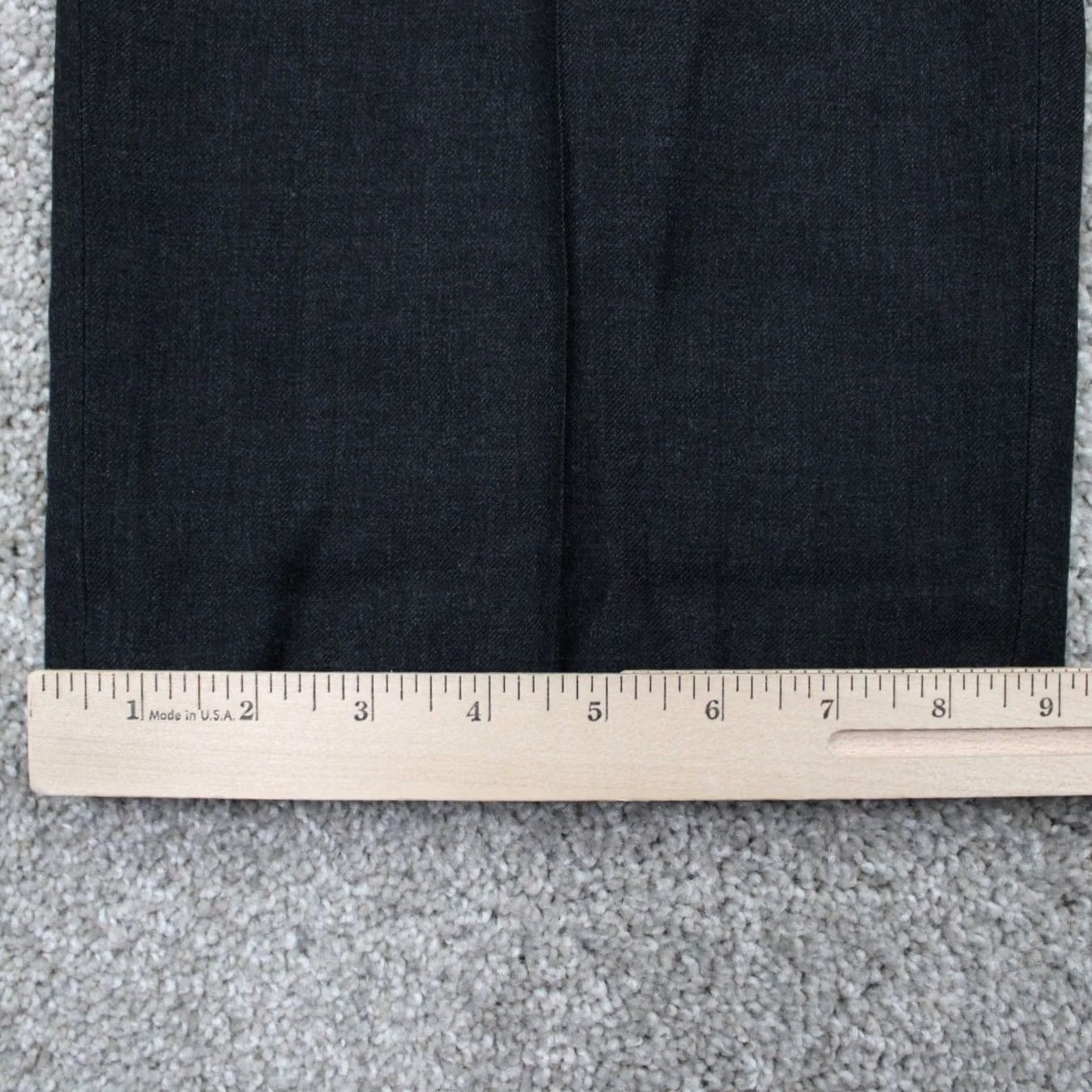 Vintage L.L. Bean Dress Pants Mens 36 Gray 100% Wool Classic Fit Straight Leg 28" inseam Size US 36 / EU 52 - 5 Thumbnail