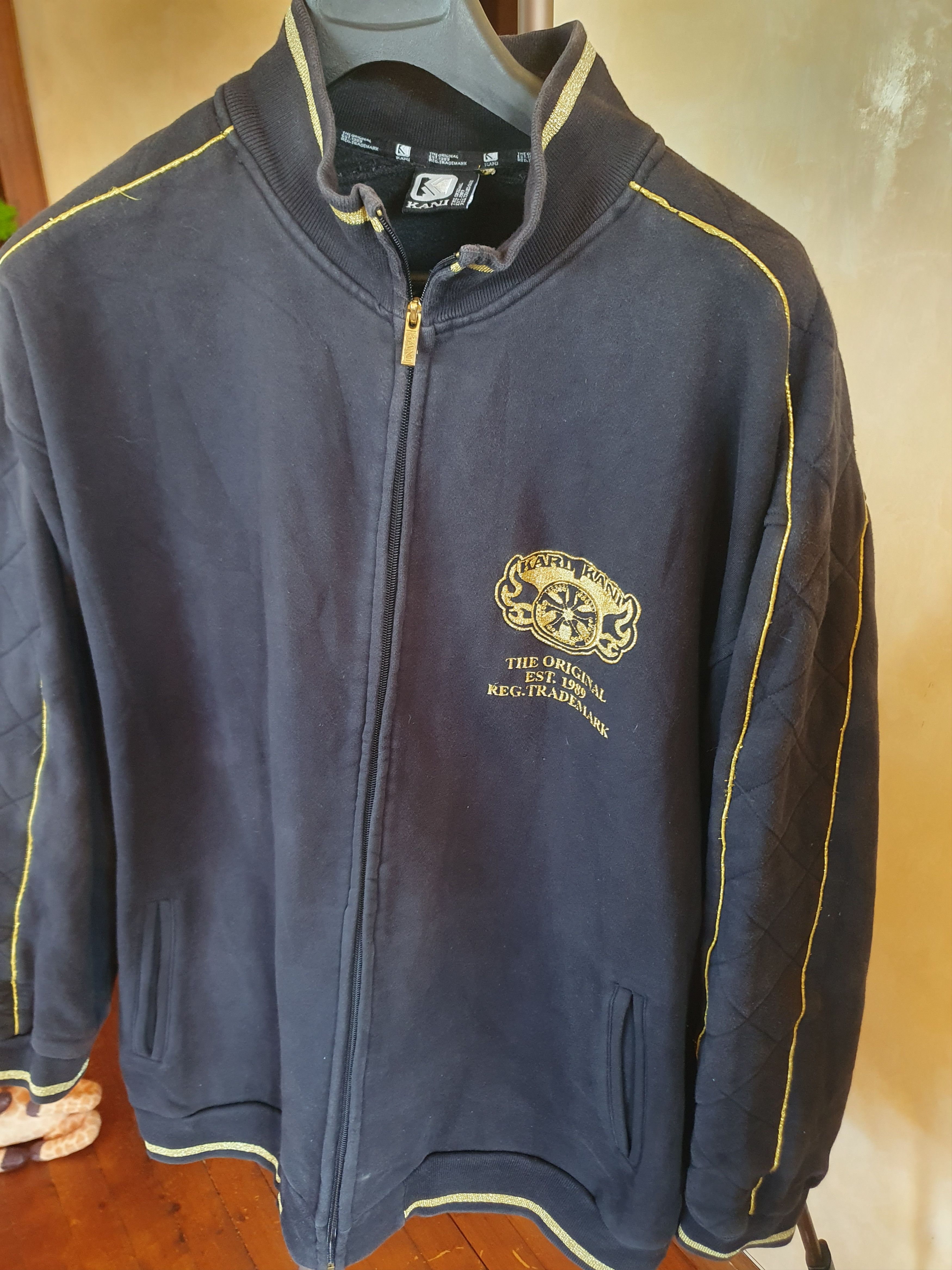Karl Kani Karl Kani Zip Up Sweatshirt Vtg Y2K Hip-Hop Embroydery Size US XXL / EU 58 / 5 - 8 Thumbnail