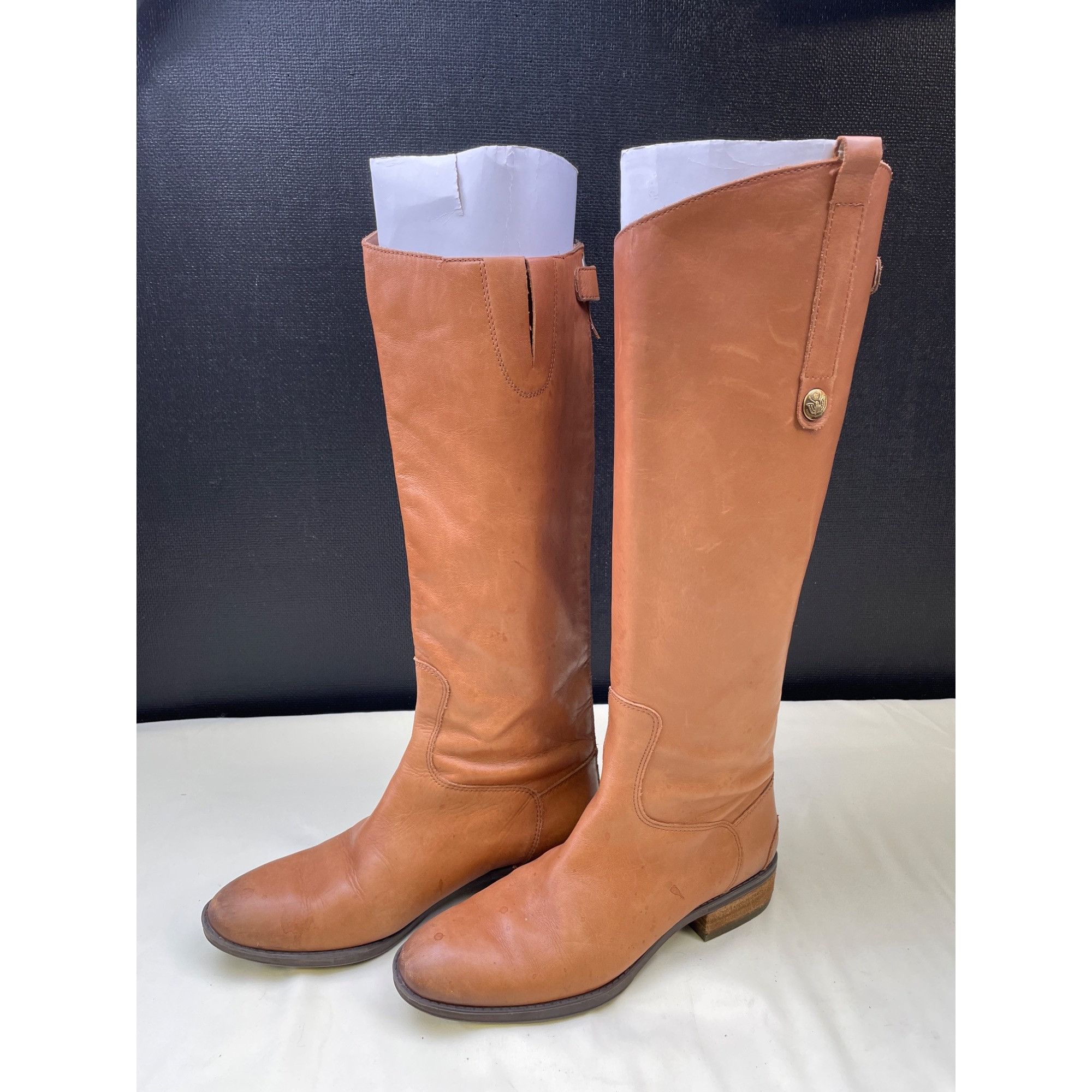 Sam Edelman Sam Edelman Women's Leather Camel Color Riding Boots /Shoes Size US 6.5 / IT 36.5 - 2 Thumbnail