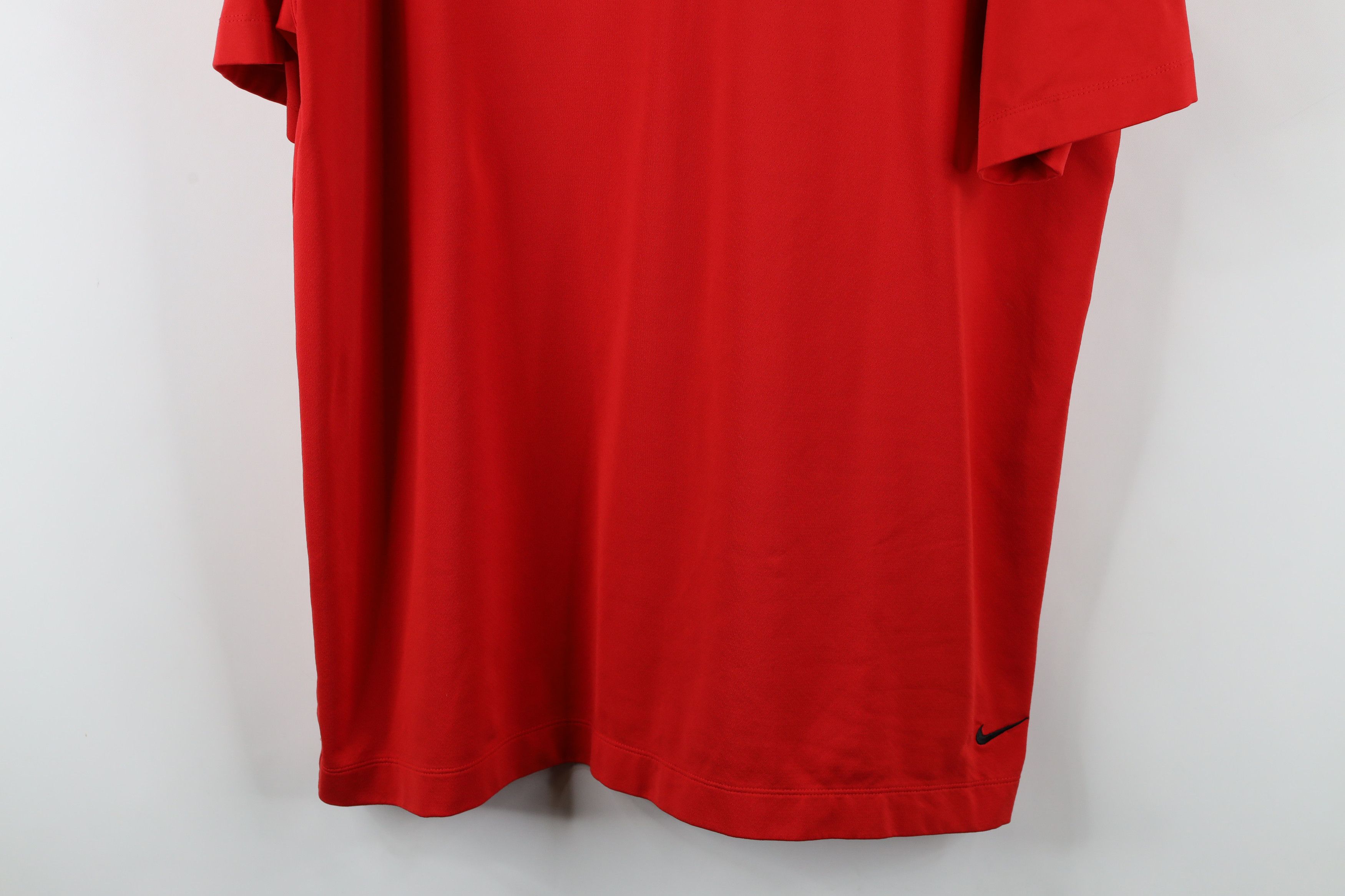 Nike × Vintage Nike Golf Out Ohio State University Collared Polo Shirt Red Size US XL / EU 56 / 4 - 3 Thumbnail