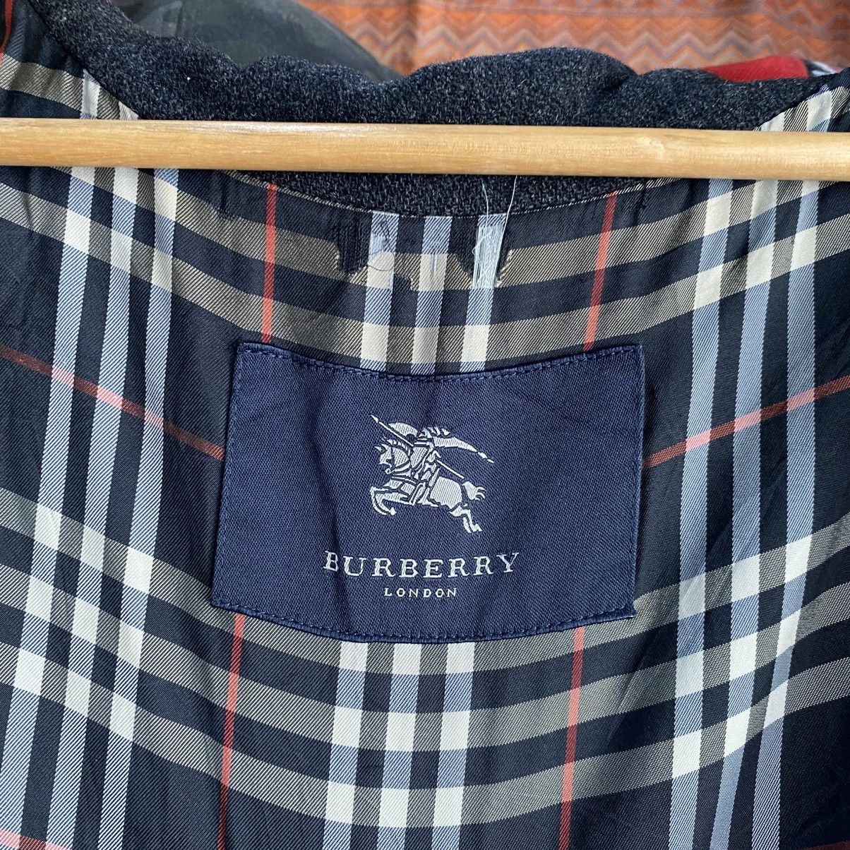 Burberry Vintage Burberry London Gray Wool Zip Jacket w/ Nova Check Size US L / EU 52-54 / 3 - 14 Thumbnail