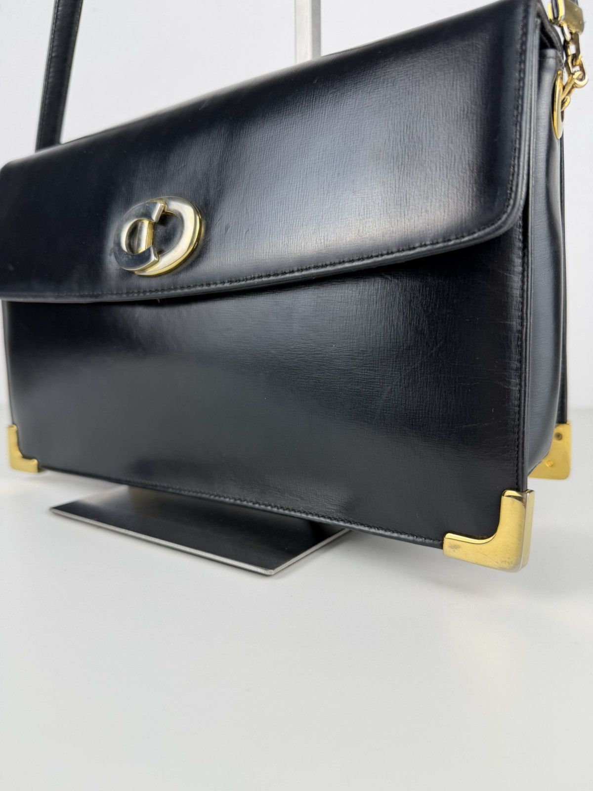 Dior Vintage 70s Dior box calf leather shoulder bag Size ONE SIZE - 11 Thumbnail