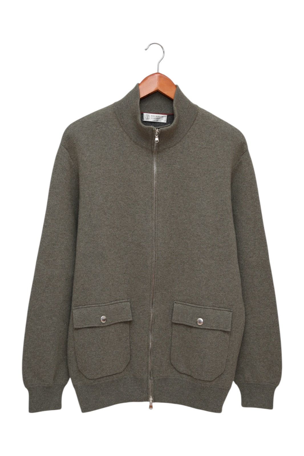 Brunello Cucinelli Brunello Cucinelli Zip Up Cashmere Knit Jacket Bomber Size US L / EU 52-54 / 3 - 1 Thumbnail