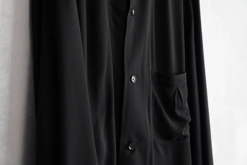 Yohji Yamamoto Yohji Yamamoto 13SS Triple Pocket Rayon Long Shirt 2505-Nex Size US XL / EU 56 / 4 - 3 Thumbnail