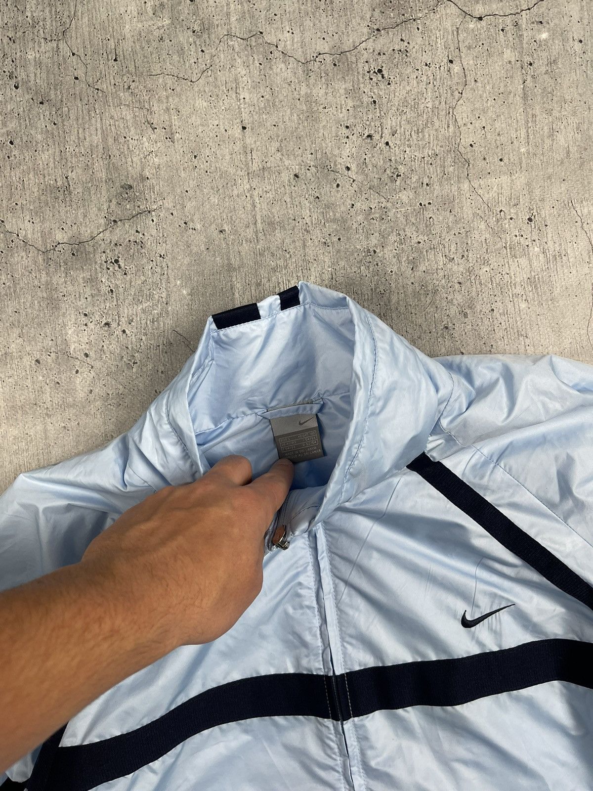 Nike × Vintage Vintage Nike Nylon Zip Track Jacket Size US L / EU 52-54 / 3 - 2 Thumbnail