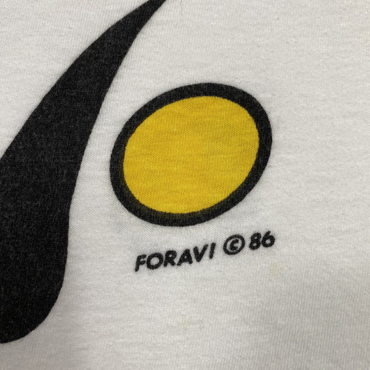 Vintage Vintage 80's FORAVI Art Handmade Abstract Tee Shirt Size US XL / EU 56 / 4 - 4 Thumbnail