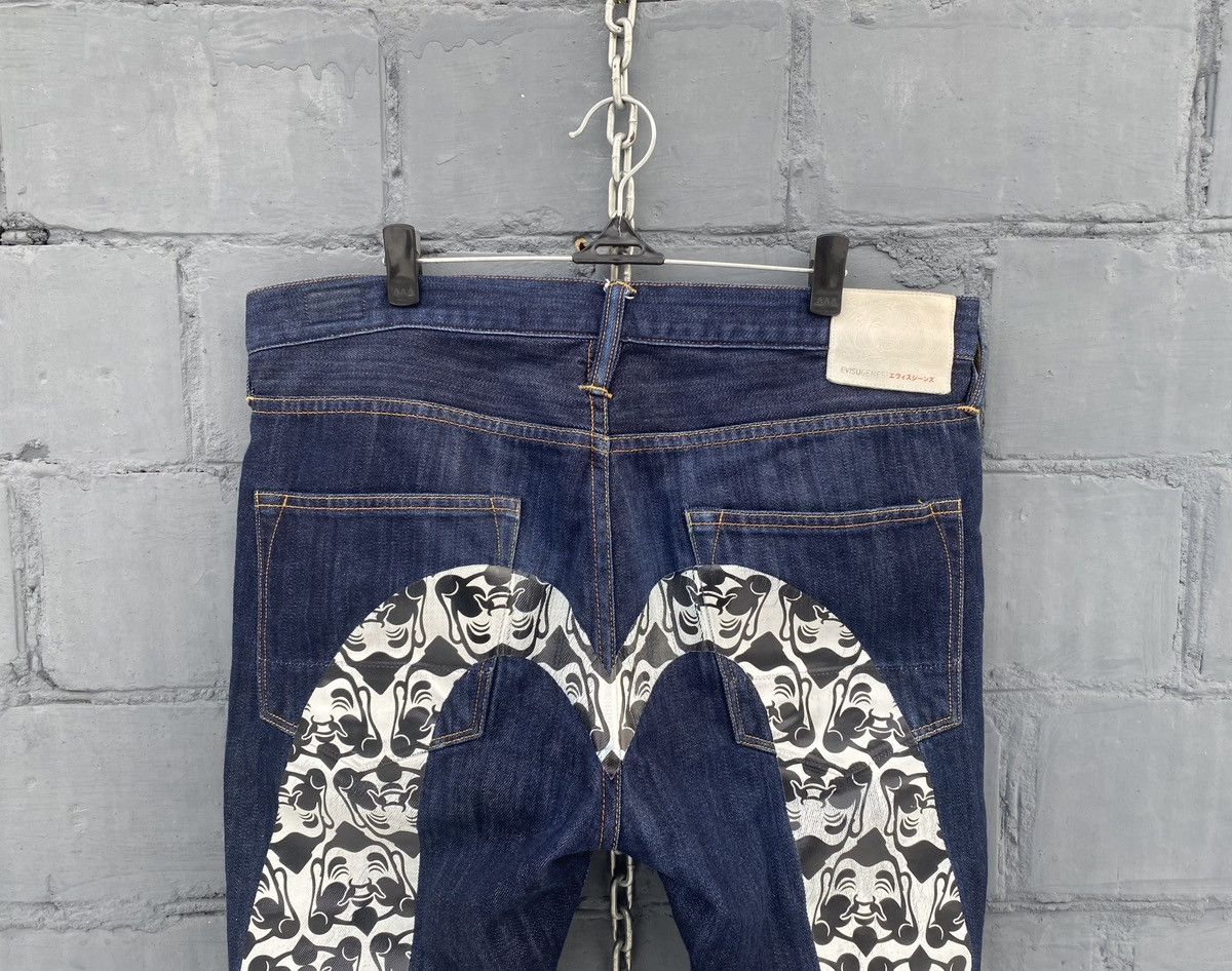 Evisu Evisu Genes Daicock Buddie Selvedge Blue Denim Pants 34 size Size US 34 / EU 50 - 3 Thumbnail