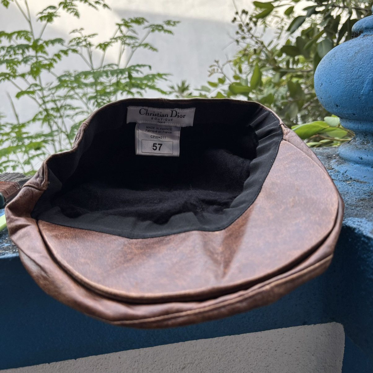 Dior Christian Dior Boutique Paris Leather flat cap Size ONE SIZE - 11 Thumbnail