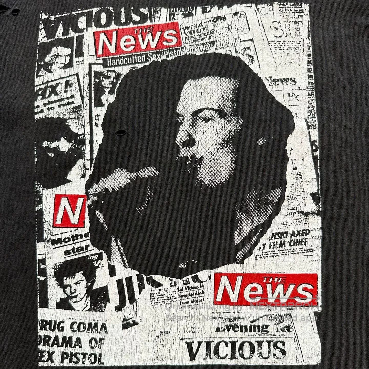 Malcolm McLaren Sex Pistols Sid Vicious Vintage 00s Tee. Size US M / EU 48-50 / 2 - 5 Thumbnail